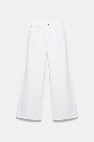 Mid-waist baggy jeans — White 7