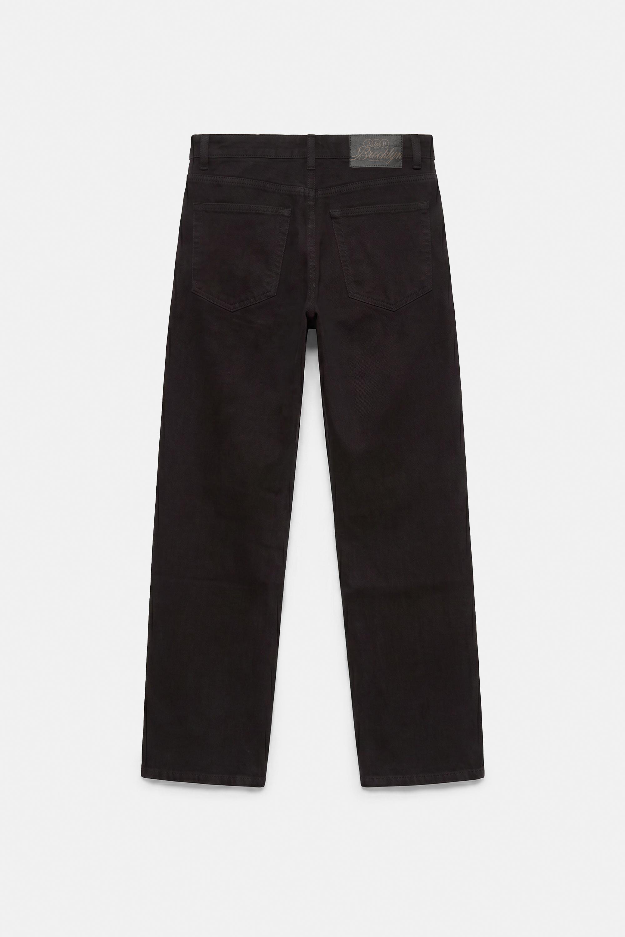 Straight-leg trousers — Black