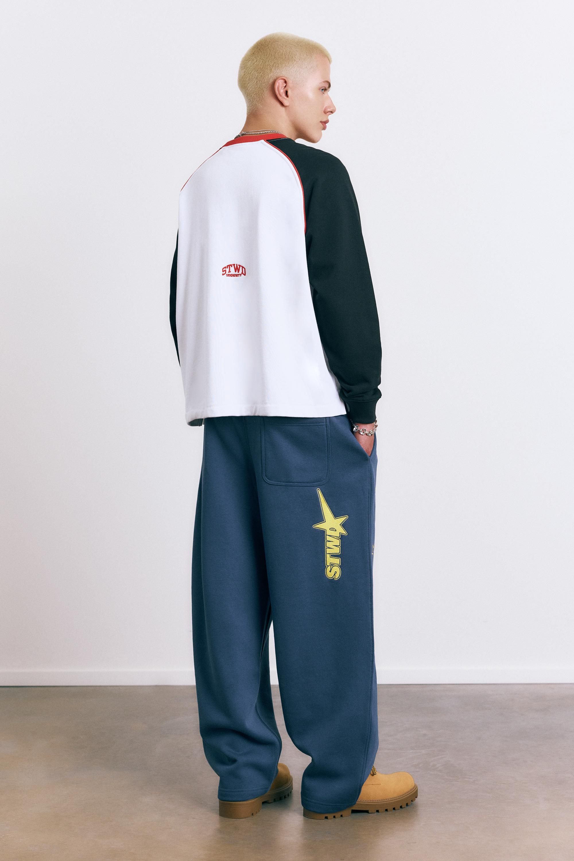 Varsity round neck sweatshirt — White