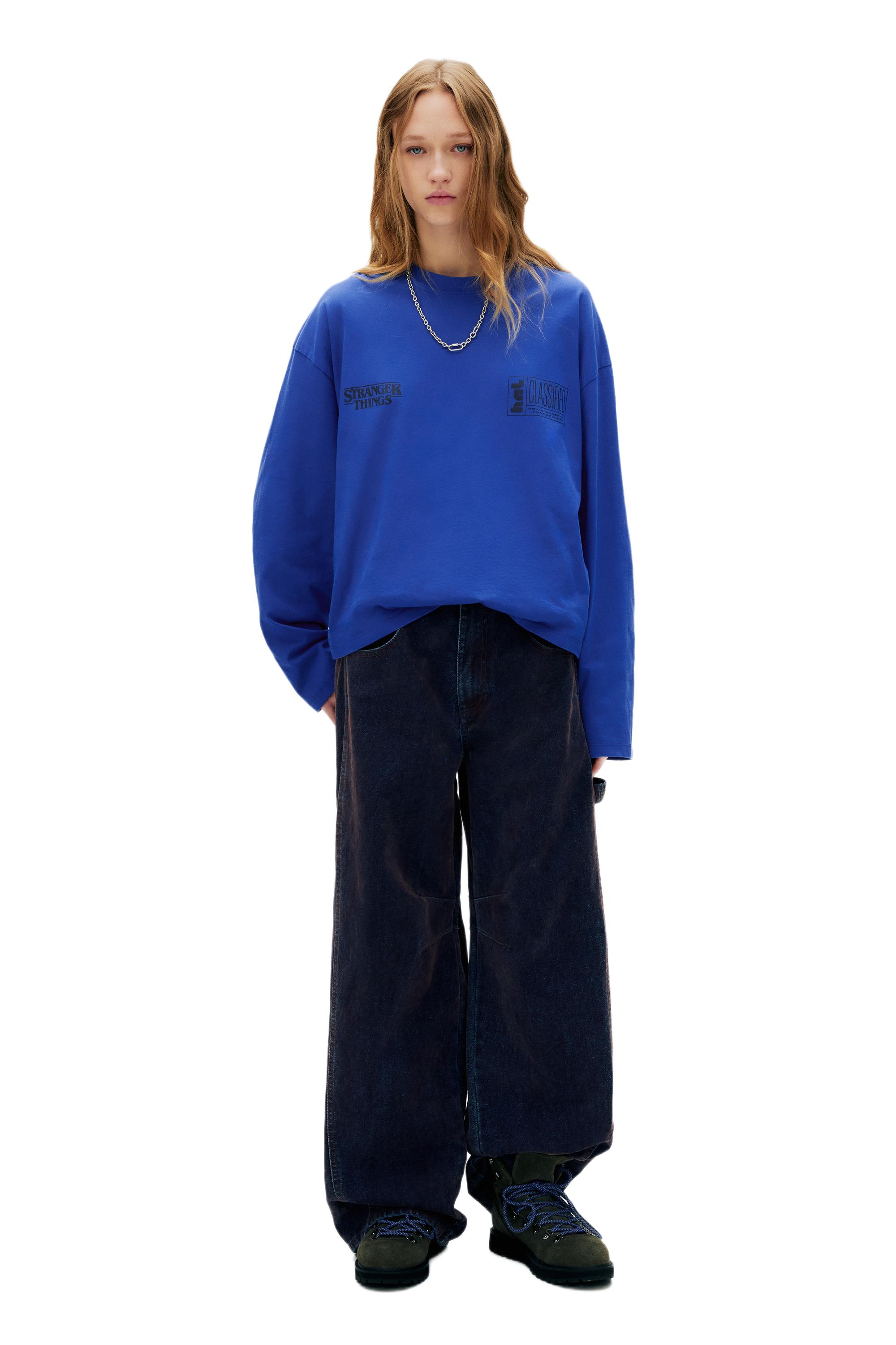 Mavi Stranger Things tişört - Görsel 17