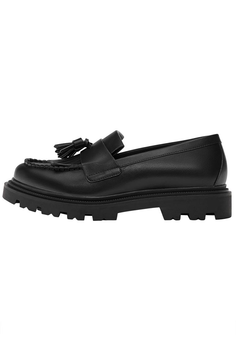 Fringed loafers — Black