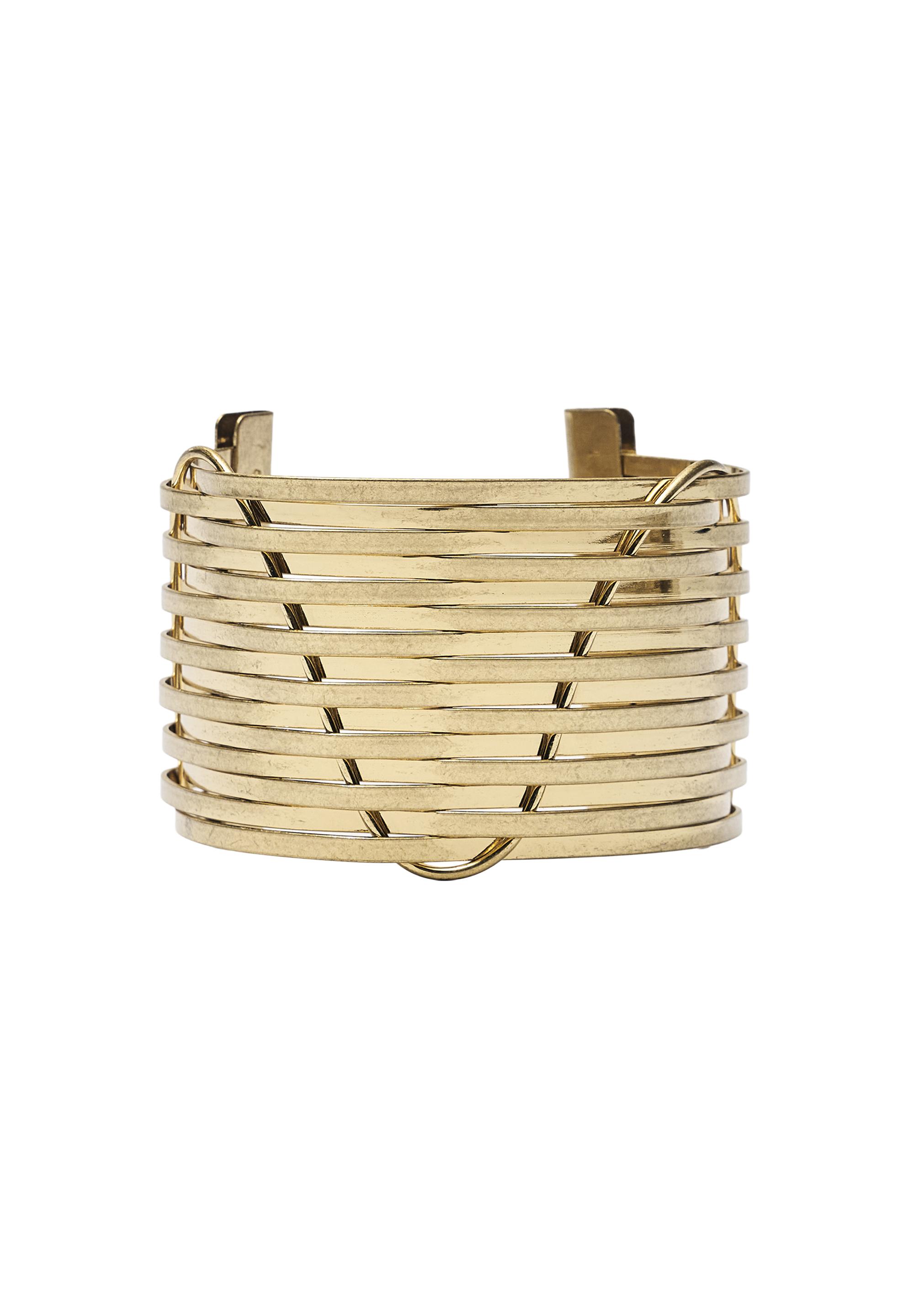 Bar cuff bracelet — Gold
