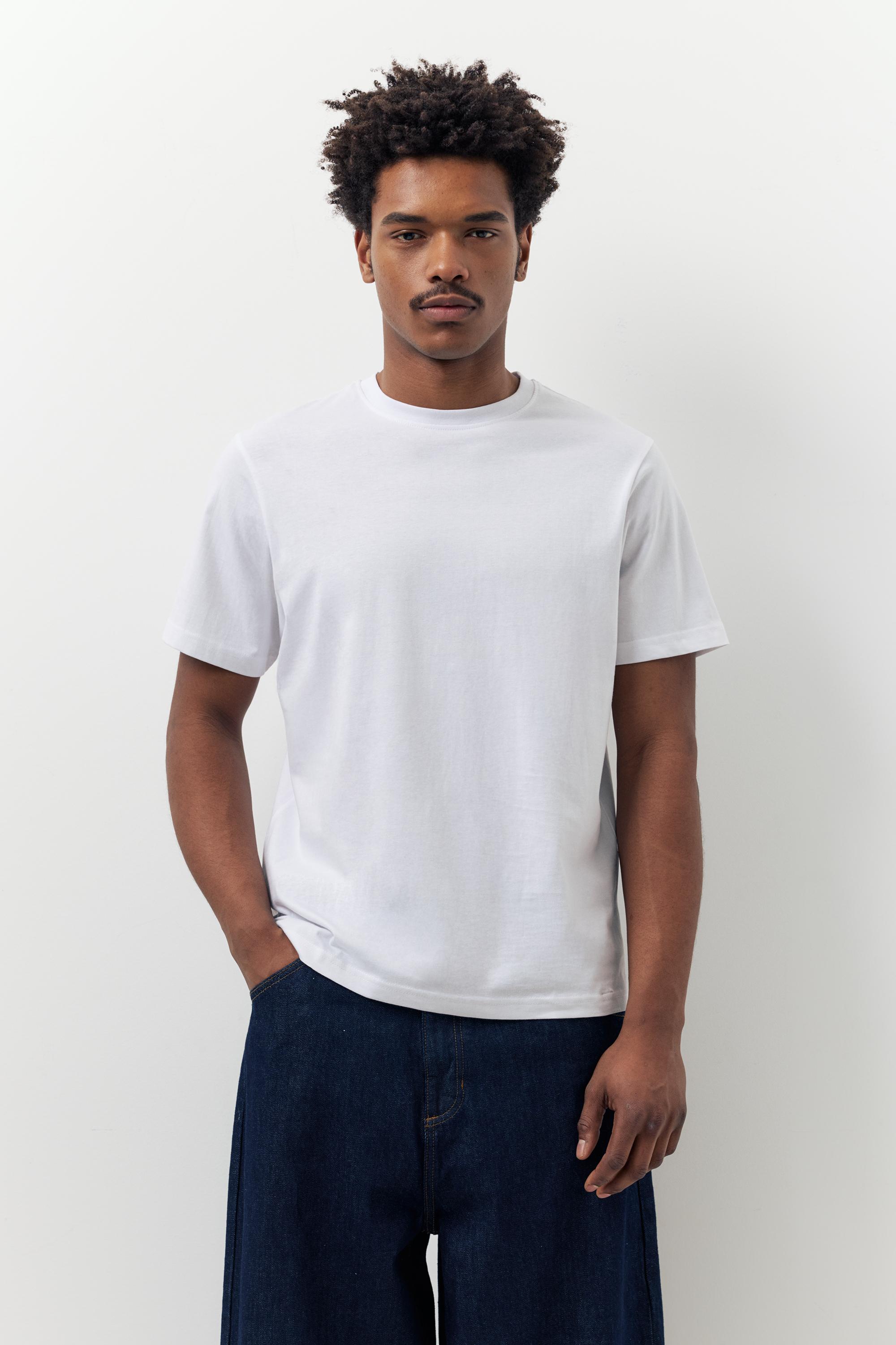 2-pack of basic T-shirts — White/Black