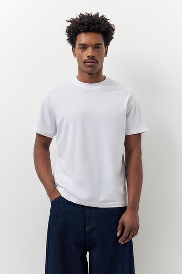 2-pack of basic T-shirts — White/Black 3
