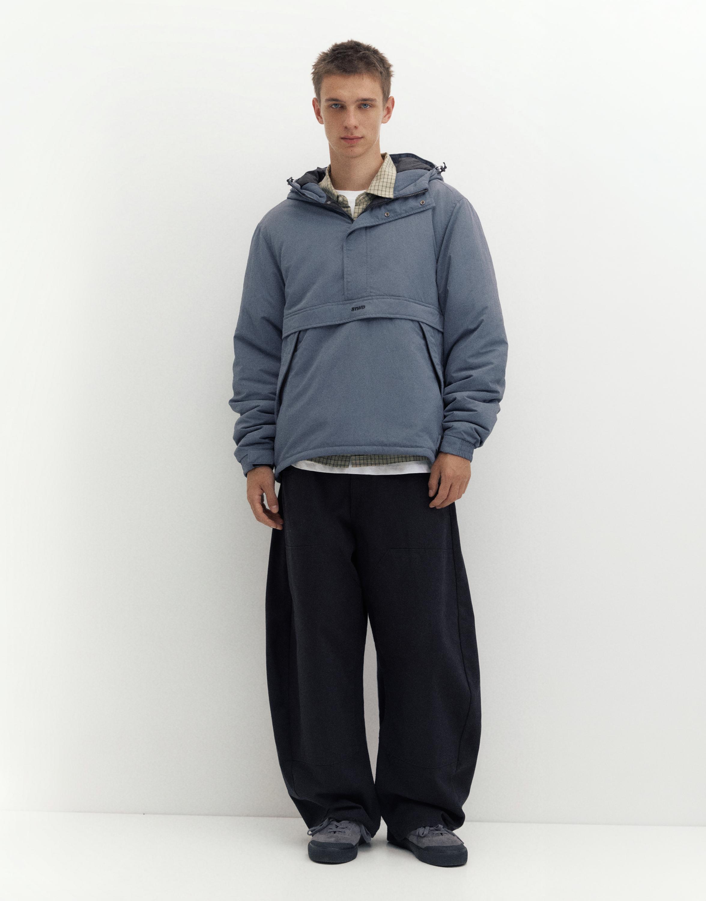 Hooded anorak jacket — Petroleum