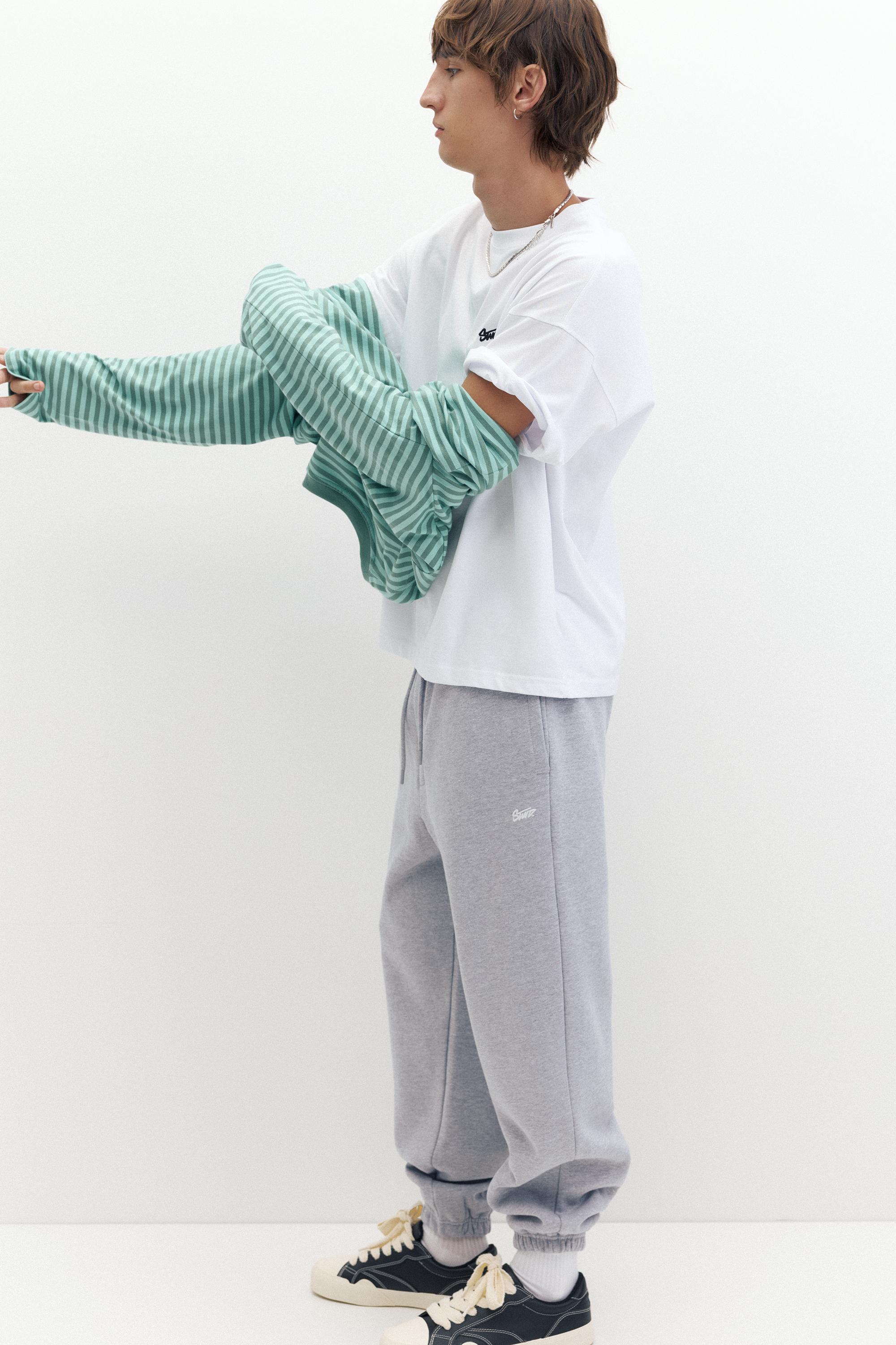 STWD joggers — Grey marl