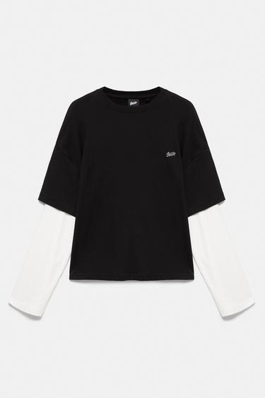 Double sleeve T-shirt — Black 6
