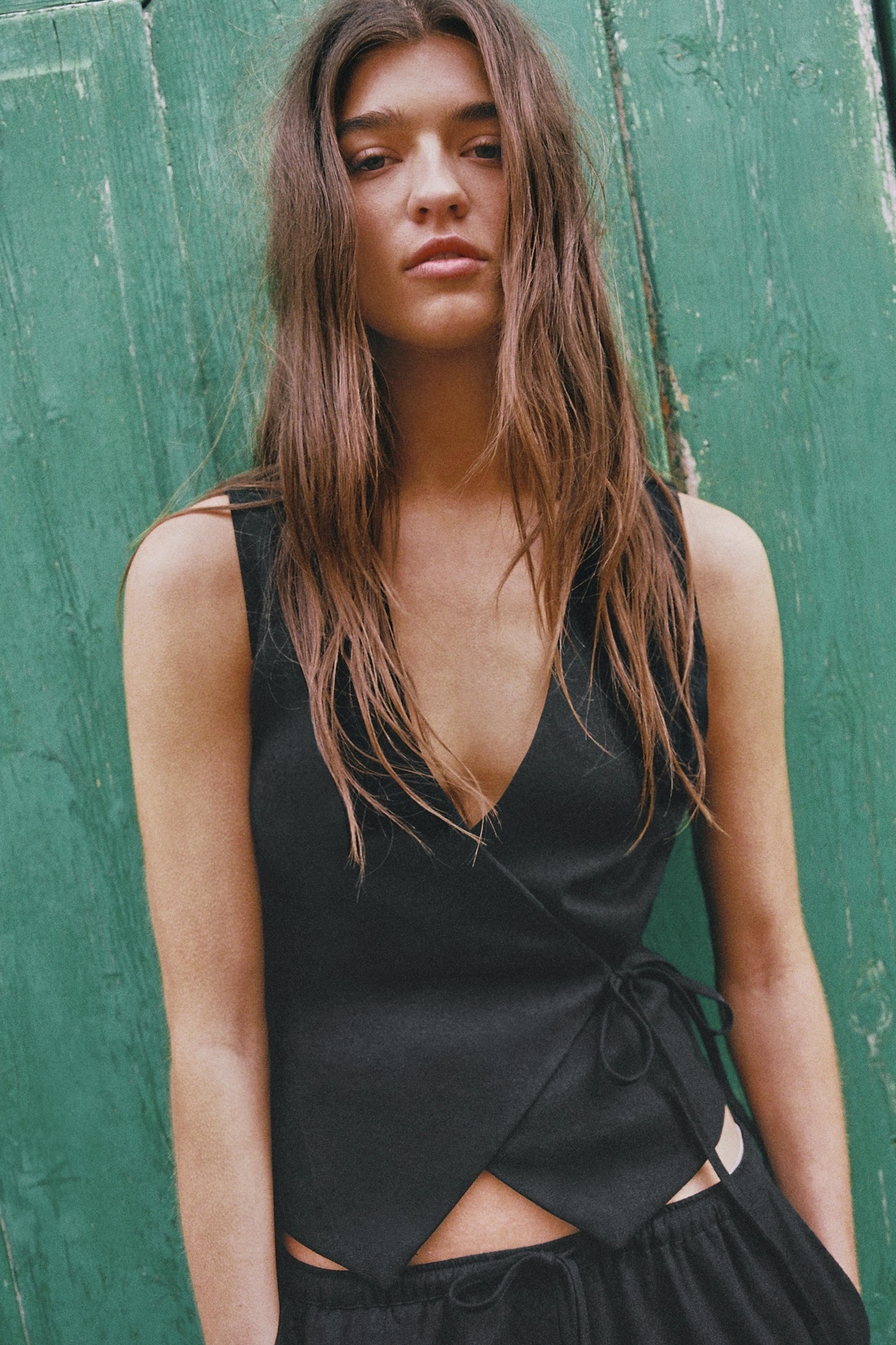 Rustik keten yelek - Görsel 69