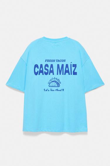 Taco graphic T-shirt — Pale blue 7