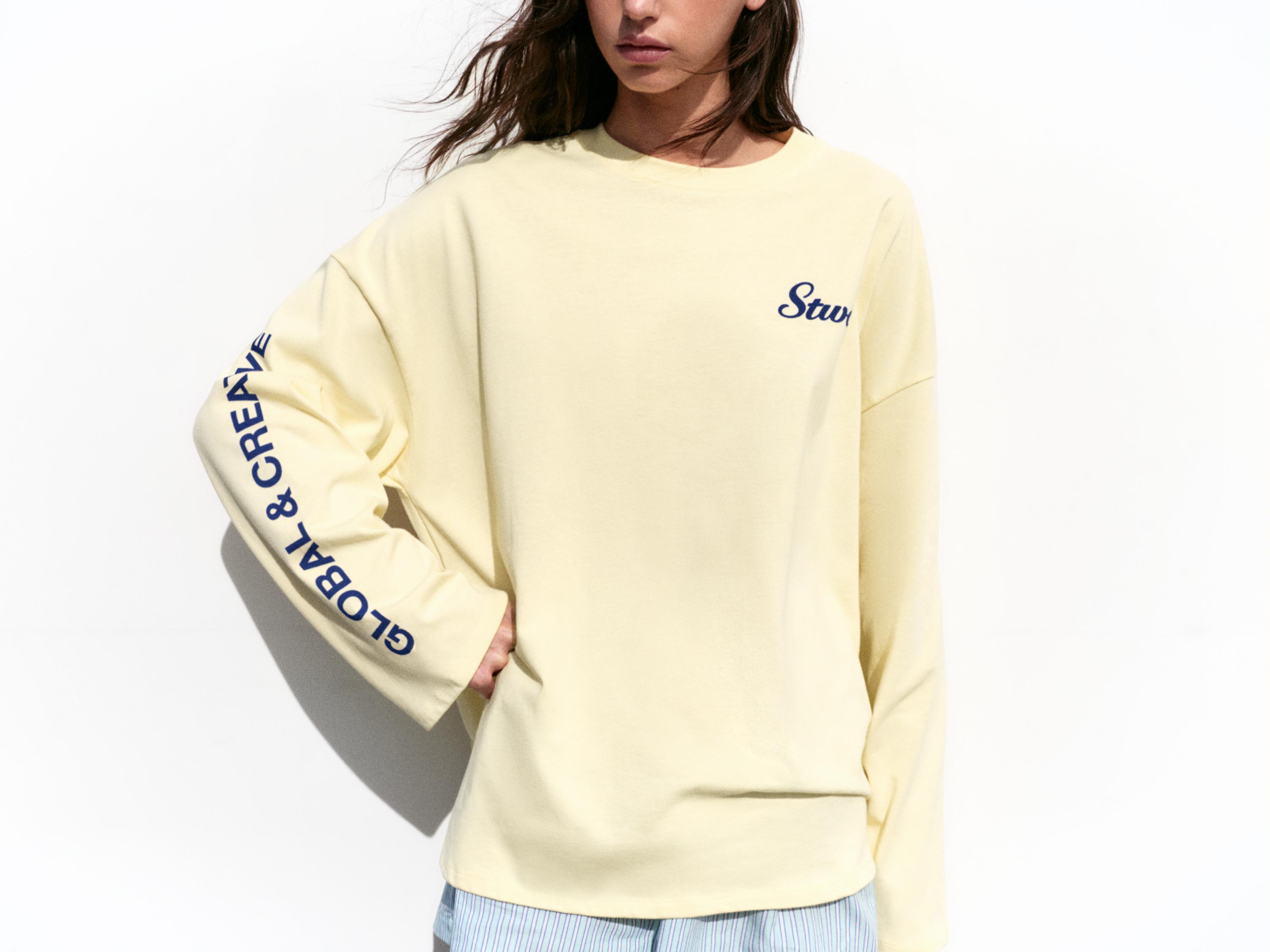 Long sleeve STWD T-shirt — Yellow