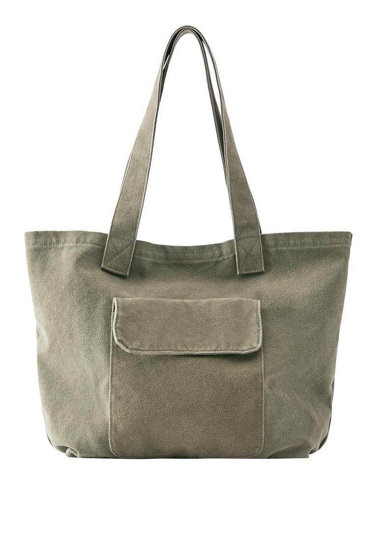 Canvas tote bag — Khaki