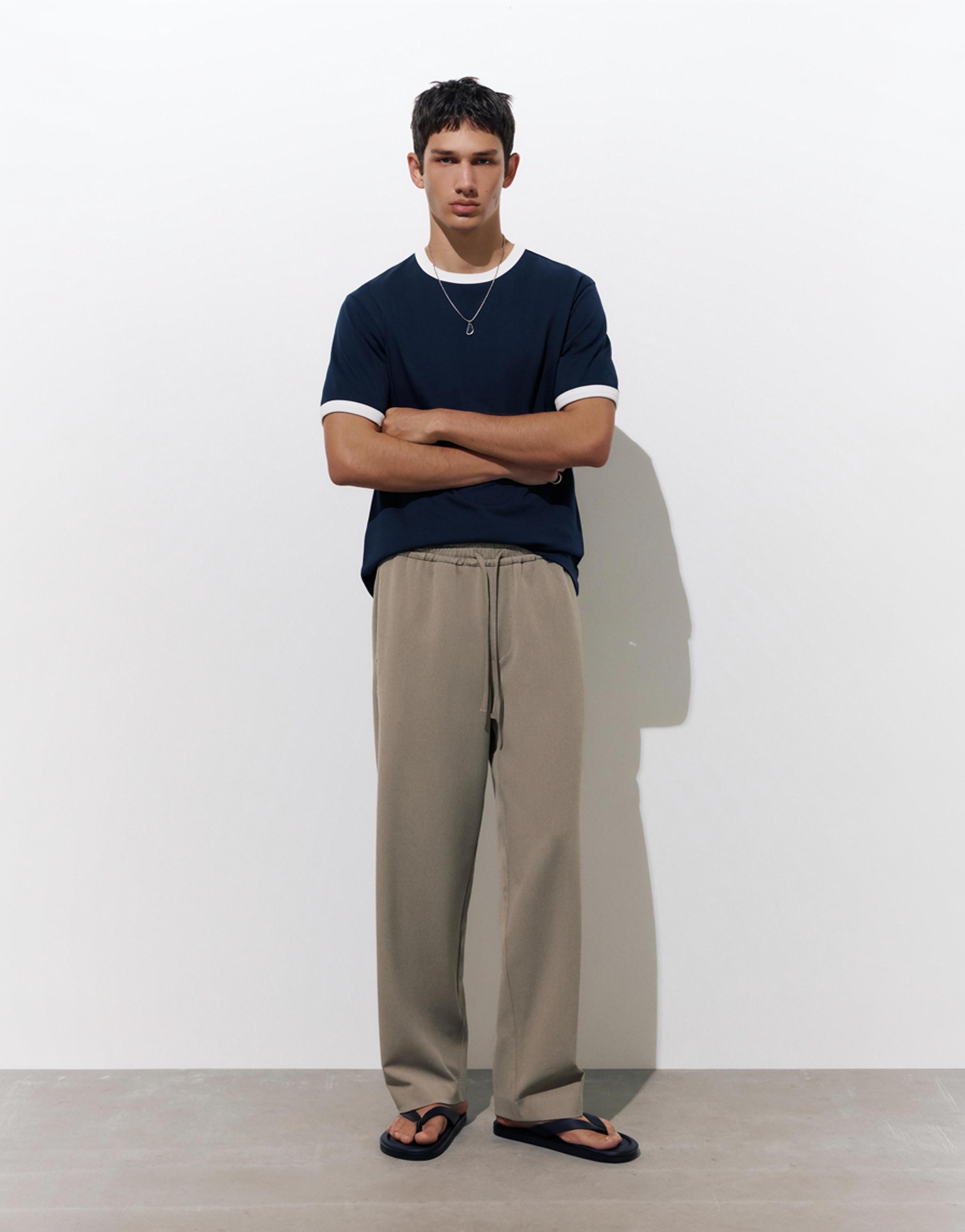 Tailored fit joggers — Taupe