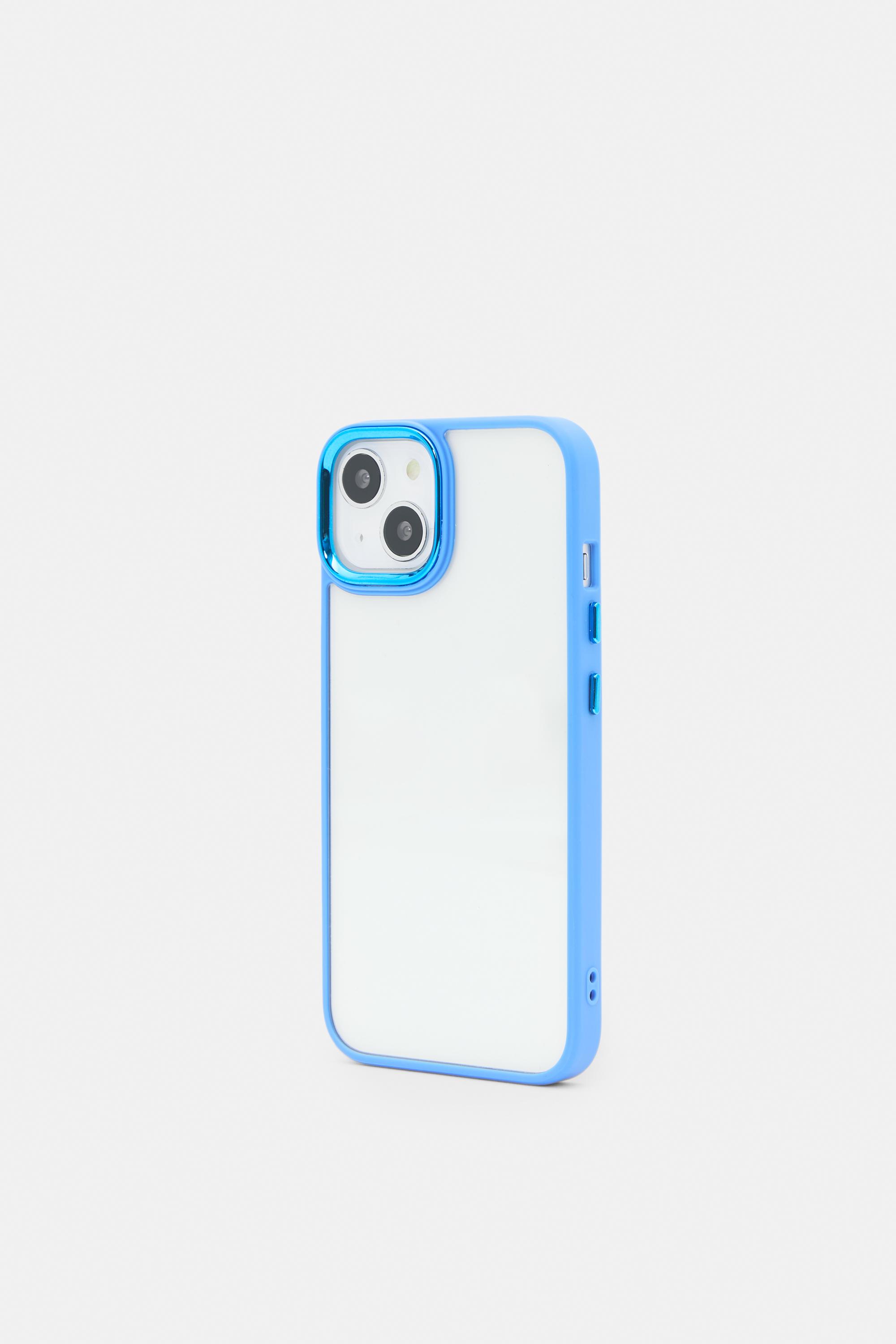 iPhone case with contrast border — Lavender blue