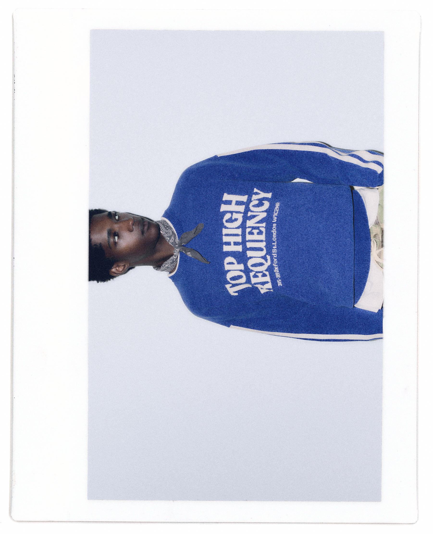 STWD graphic jumper — Blue
