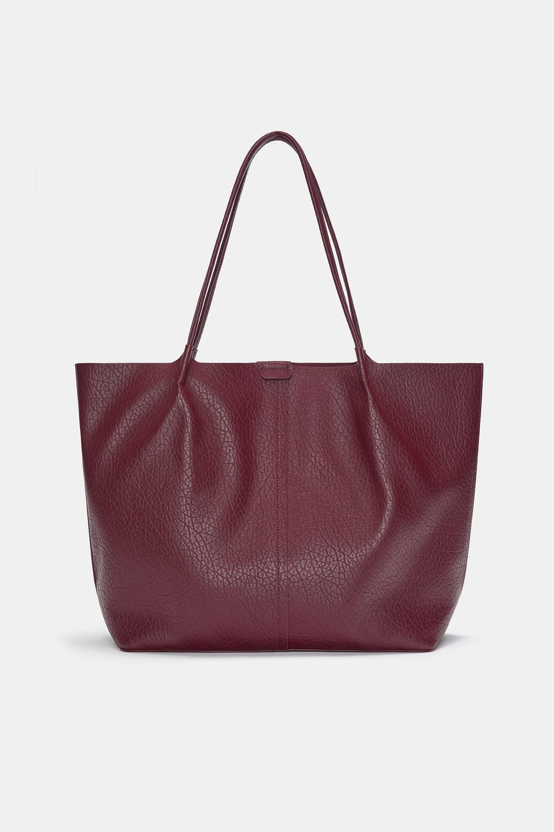 Shopper Pull And Bear Tasche Faux Leather Shopper Bag PULL&BEAR