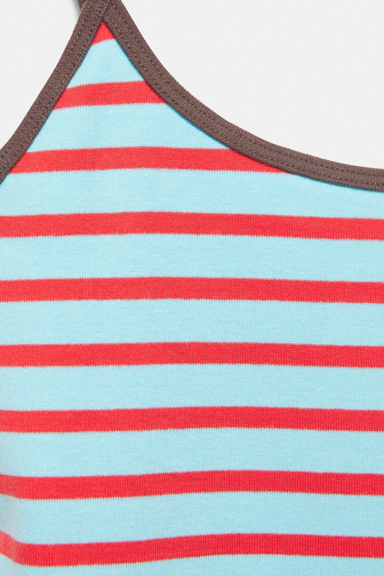 Thin strap top — Striped