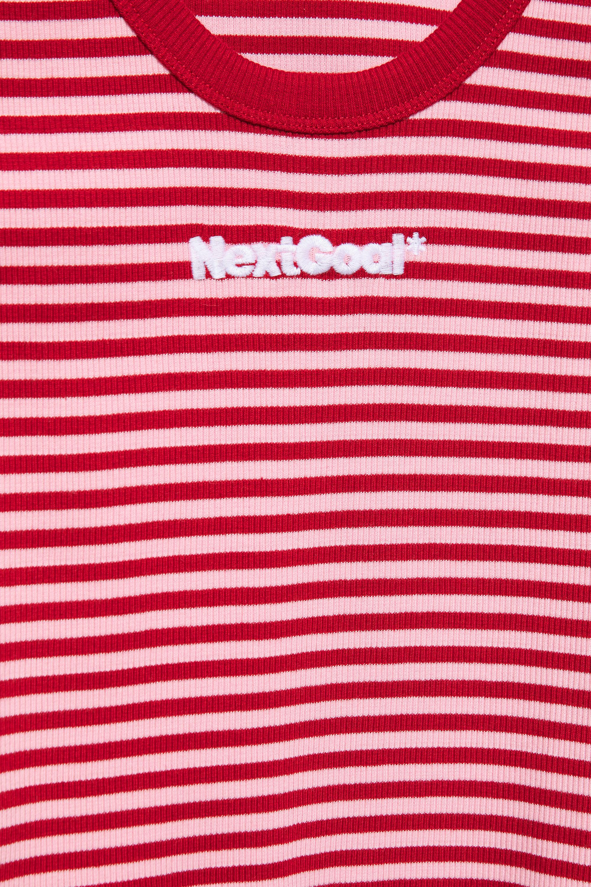 İşlemeli çizgili tank top - Görsel 7