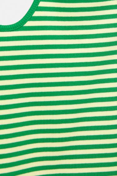 Striped halter top — Green 8