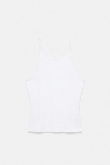 Halter-neck strappy back top — White 6
