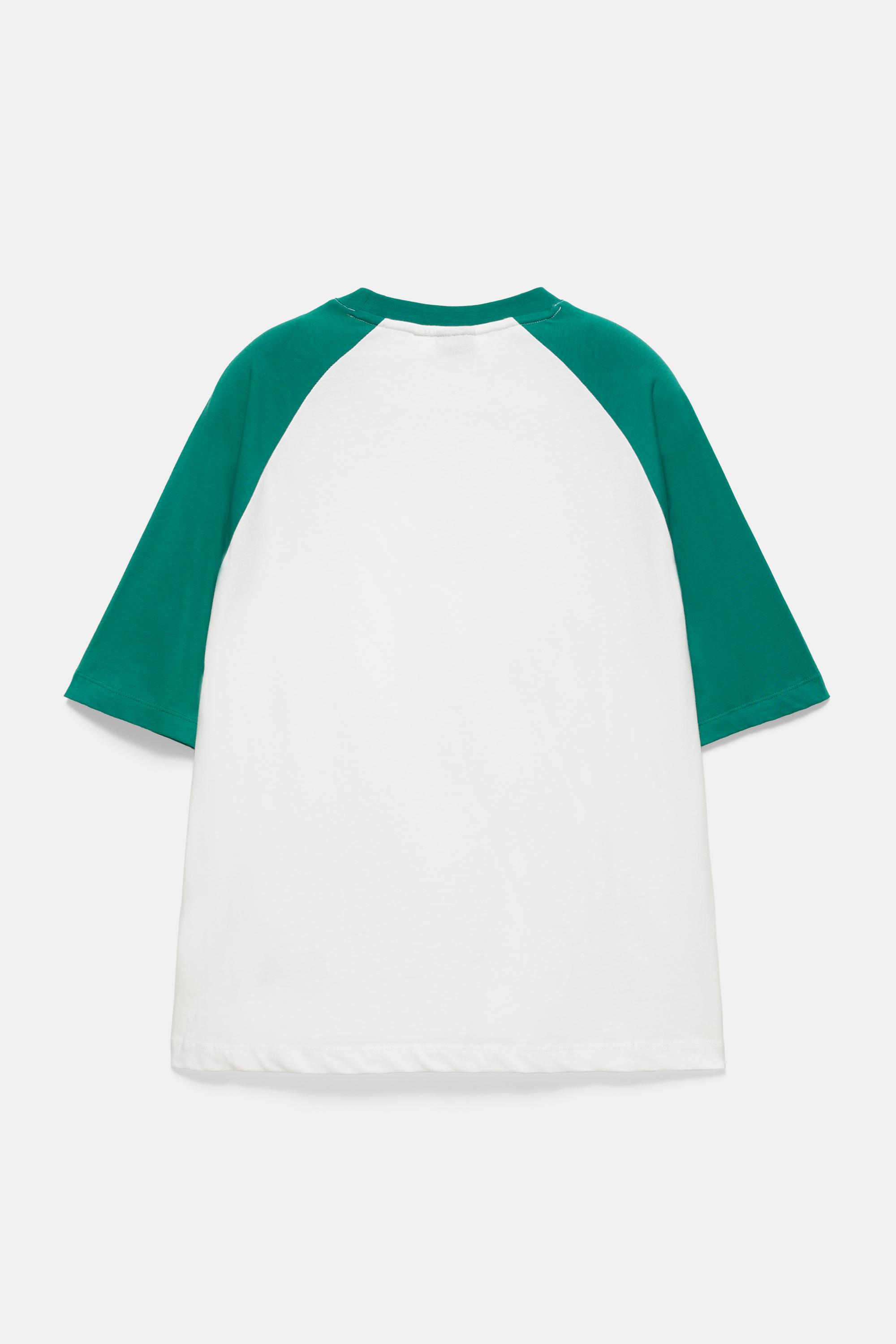 Raglan sleeve T-shirt — Green