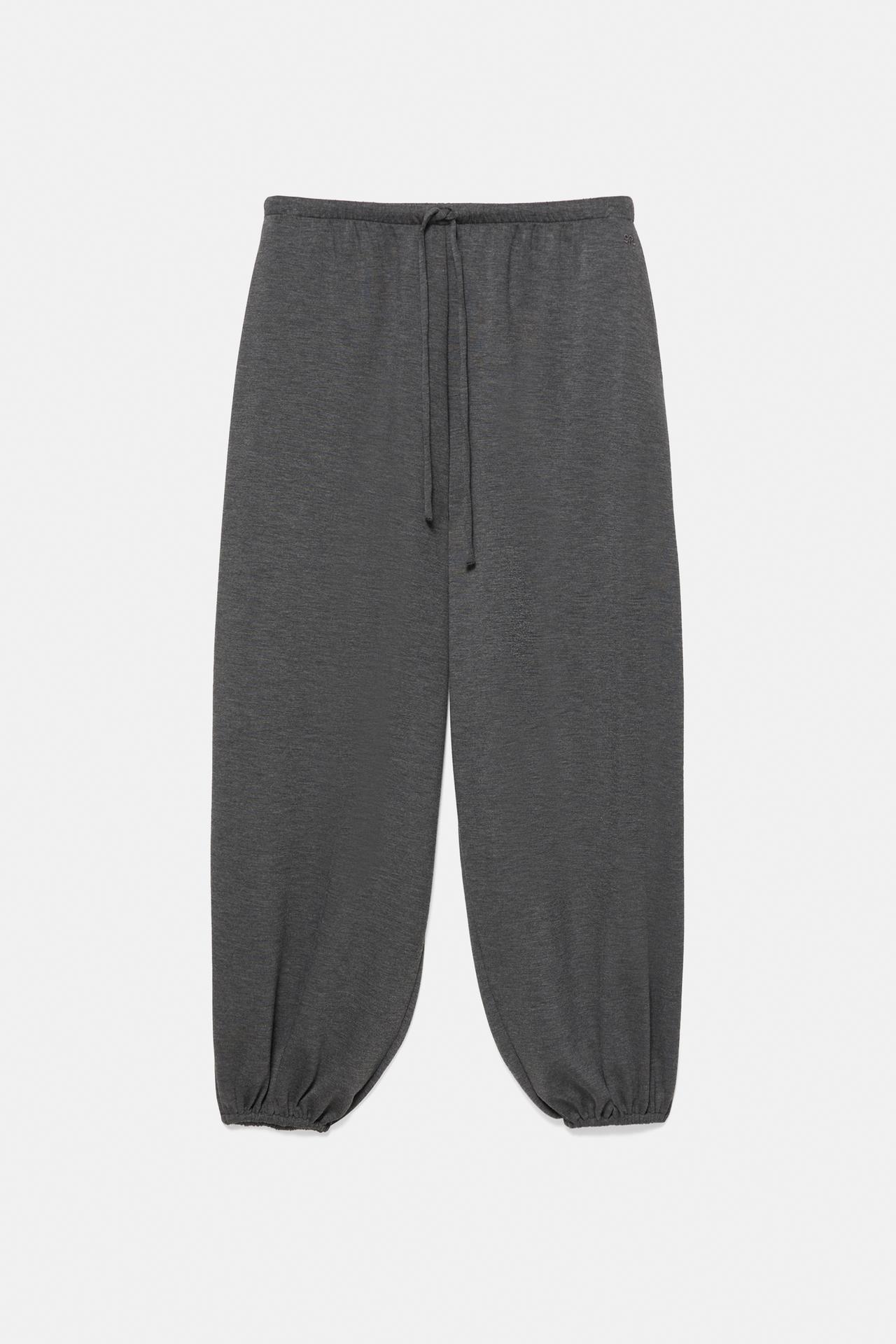 Fluid sarouel trousers — Anthracite grey