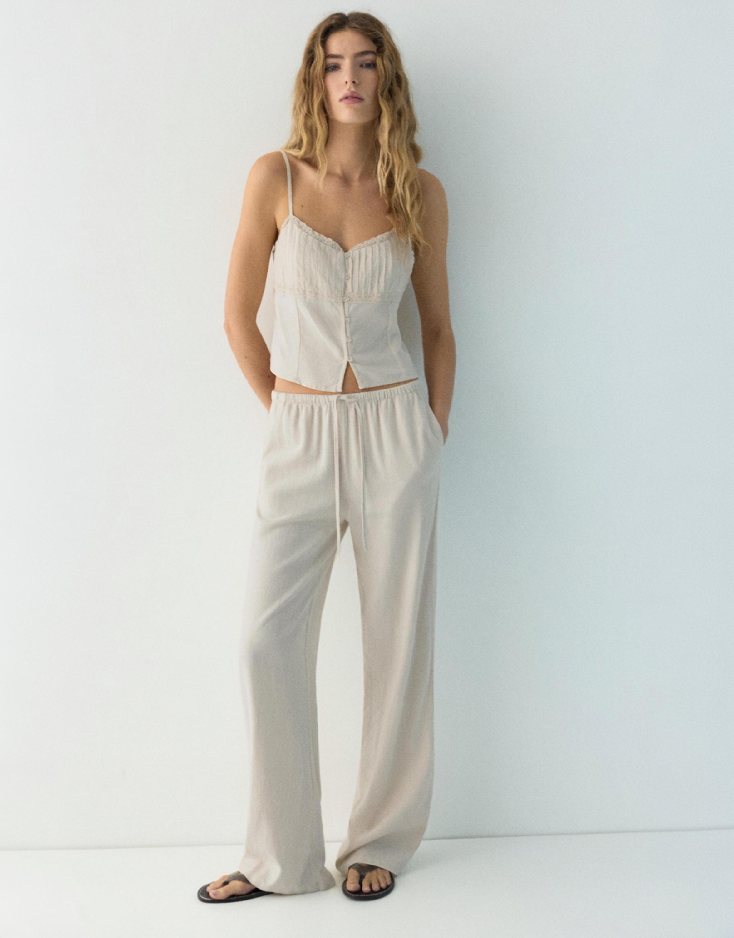 Kısa dantelli askılı top - Görsel 8