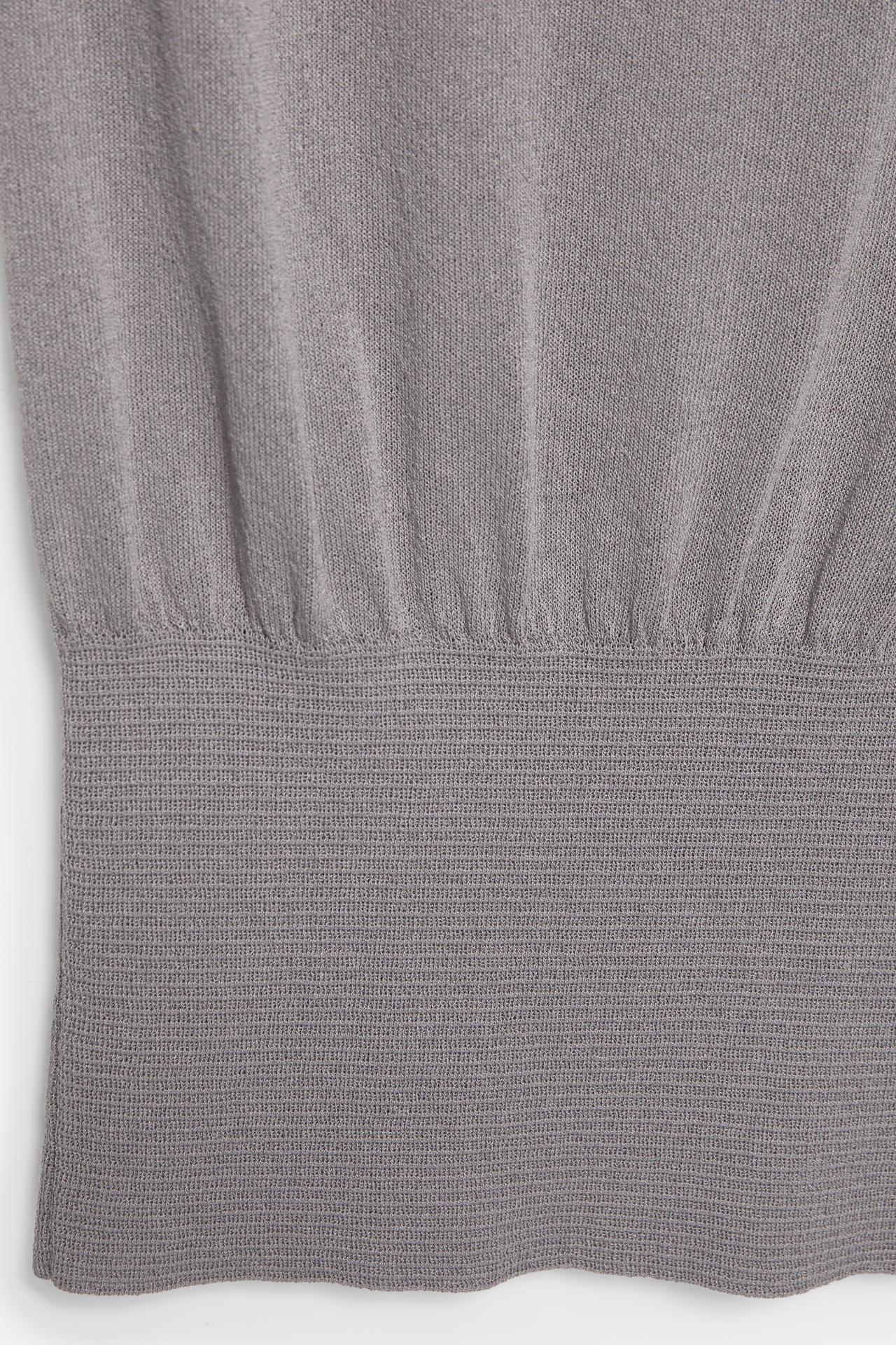 Elastic waist top — Steel