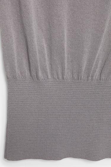 Elastic waist top — Steel 6