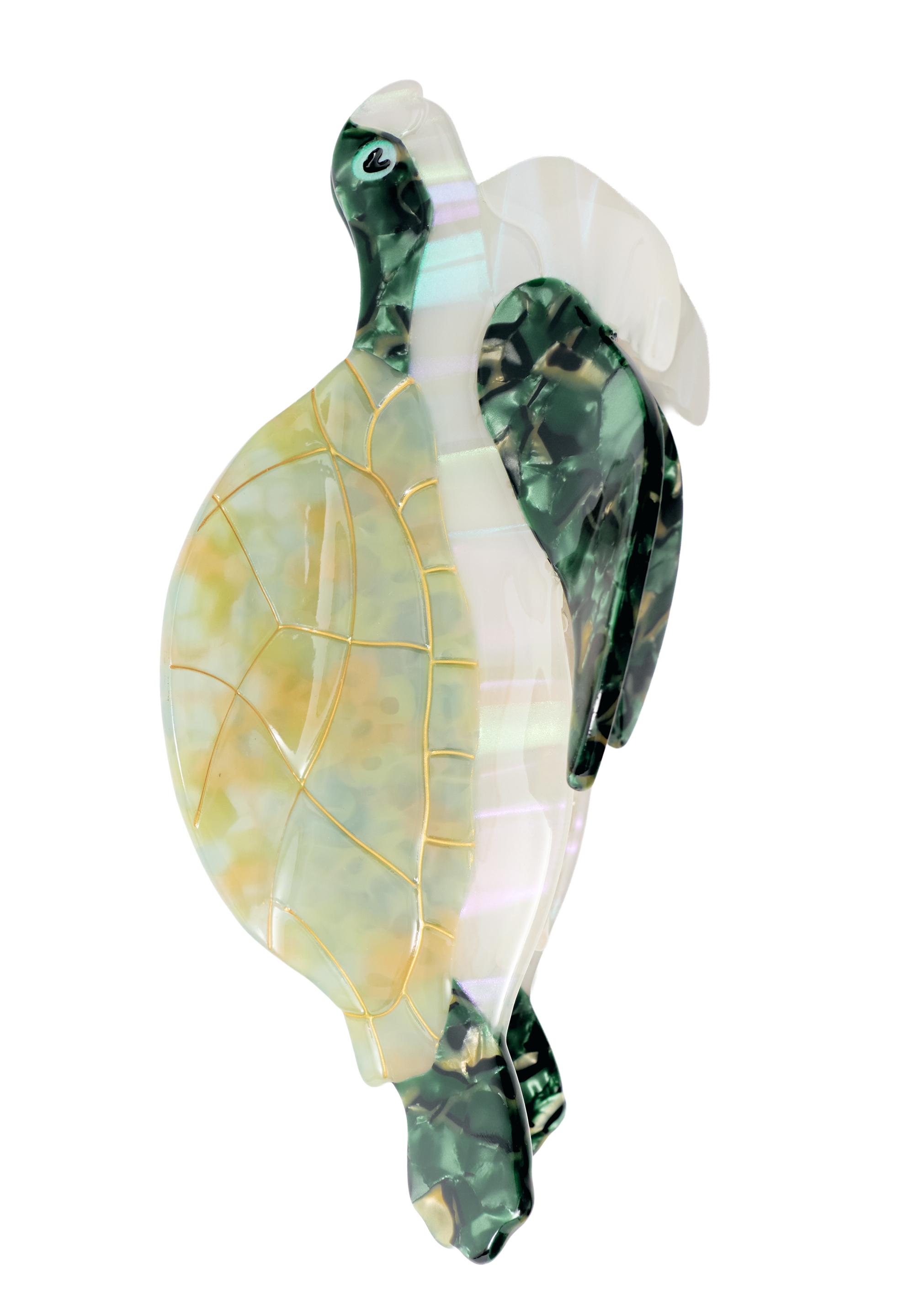 Pleasures x STWD tortoiseshell hair clip — Green