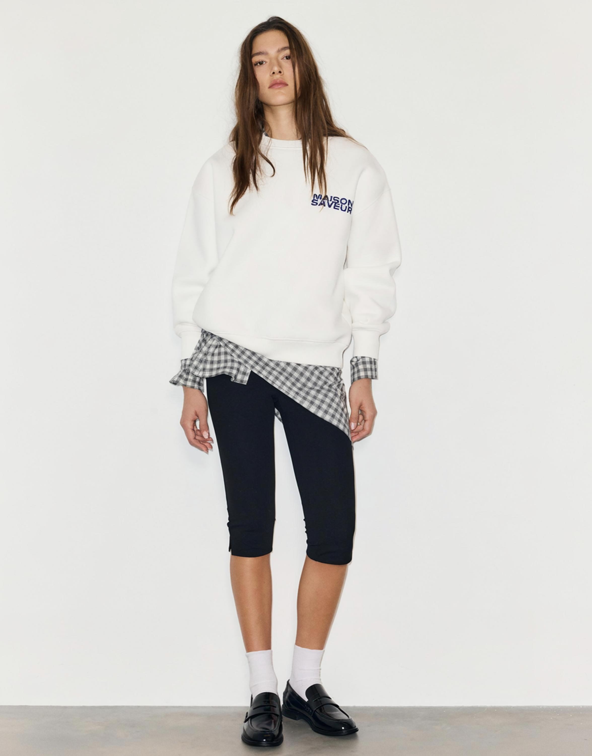 Profiterole graphic sweatshirt — Ice