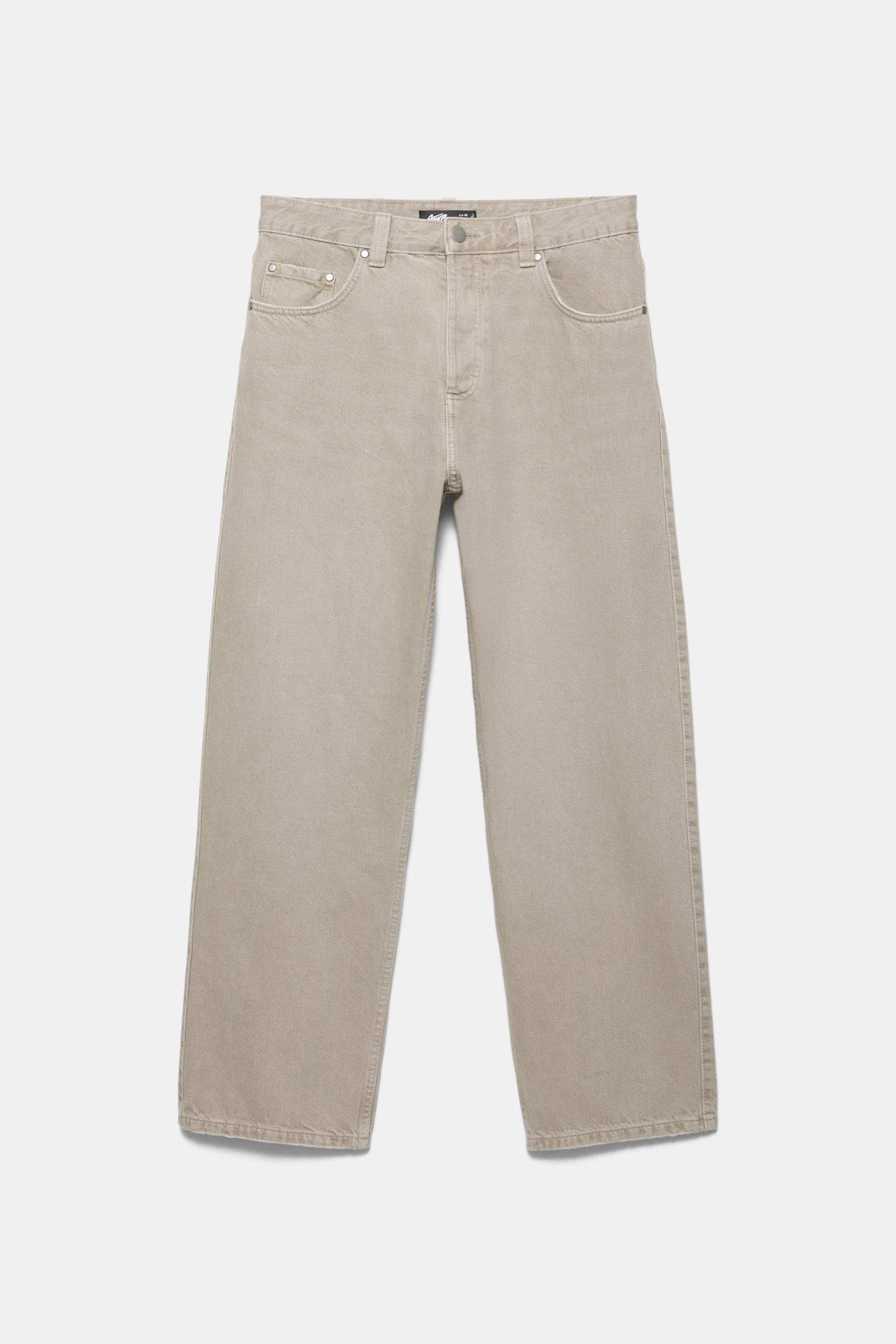 Regular straight-leg jeans — Pale grey