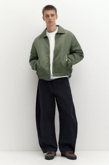 Boxy bomber jacket — Medium green 4
