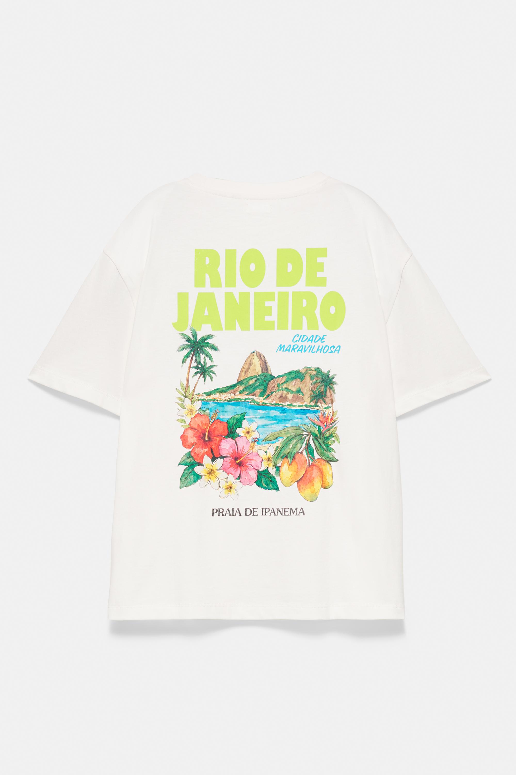 Rio de Janeiro graphic T-shirt — White