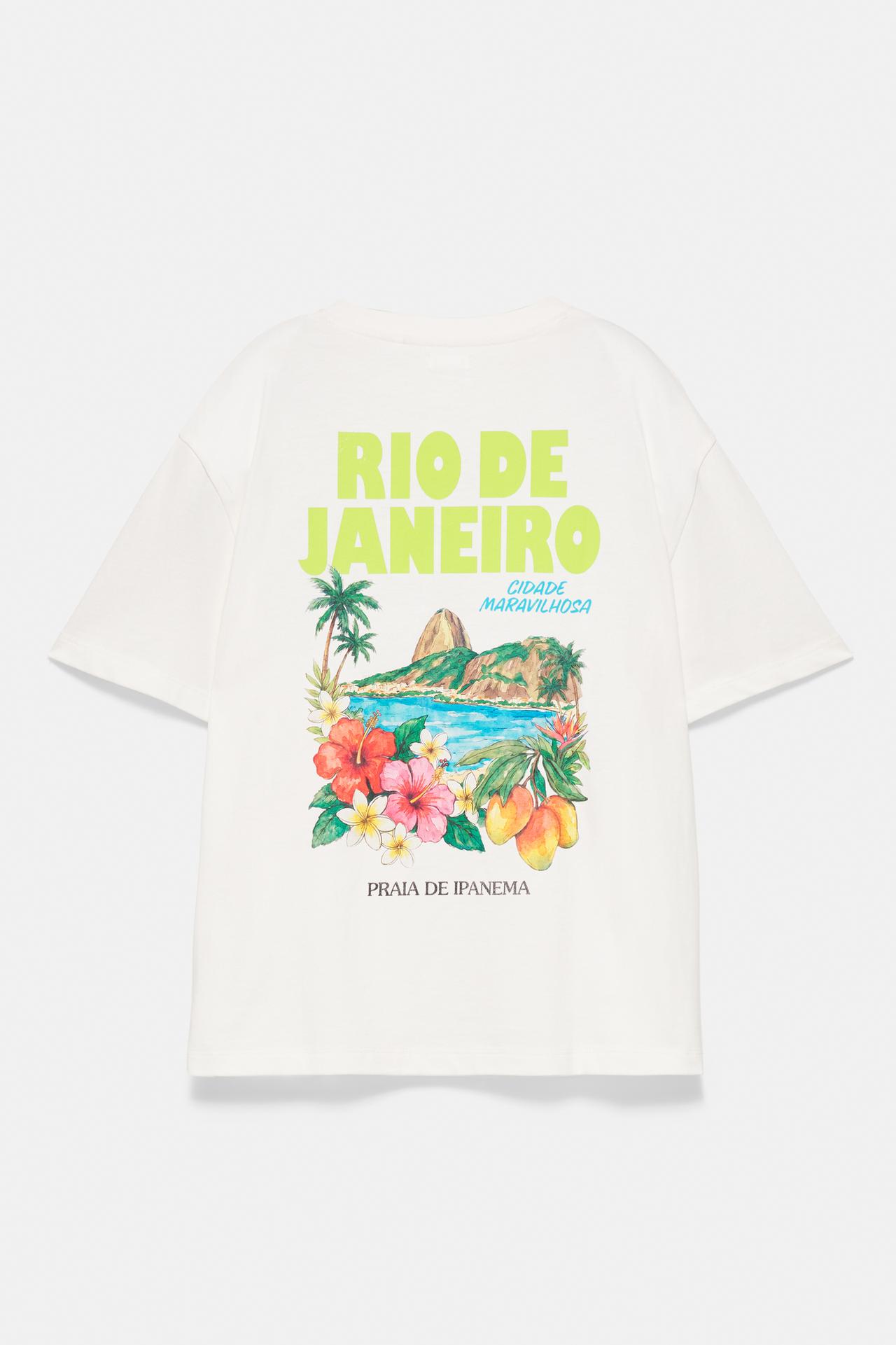 Rio de Janeiro graphic T-shirt — White