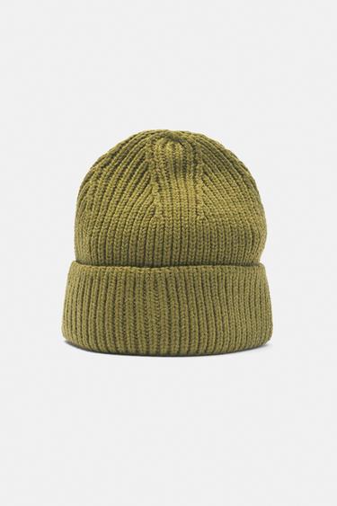 Chunky knit beanie — Khaki 5