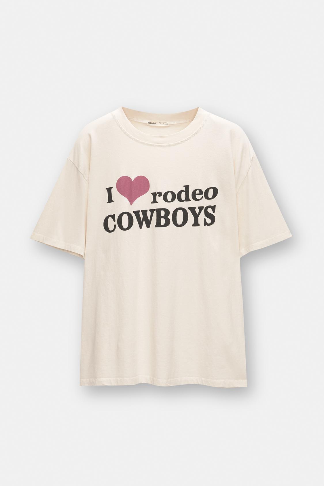 Oversize-Shirt mit Herz-Cowboys - PULL&BEAR