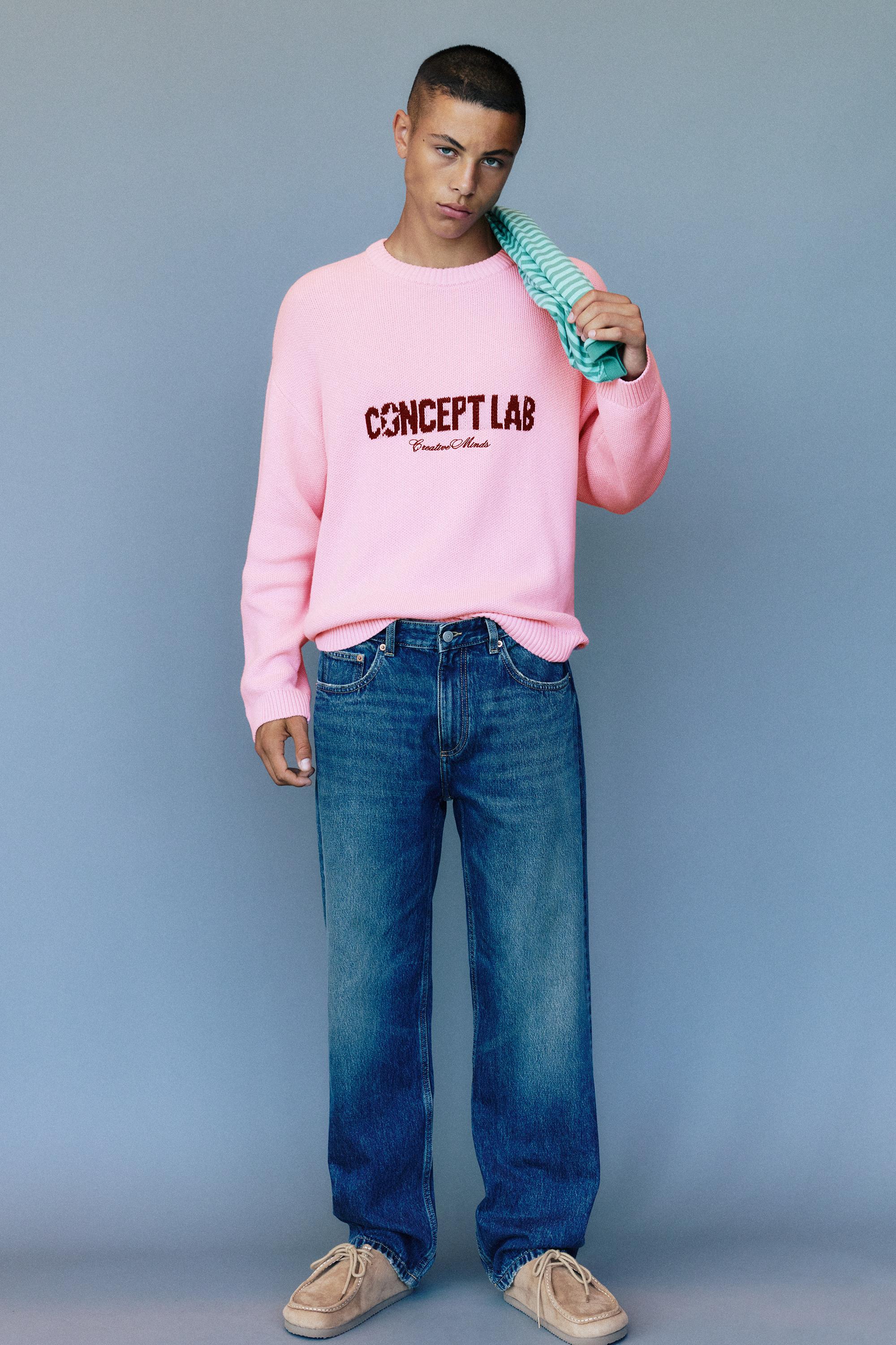 STWD graphic jumper — Pastel pink