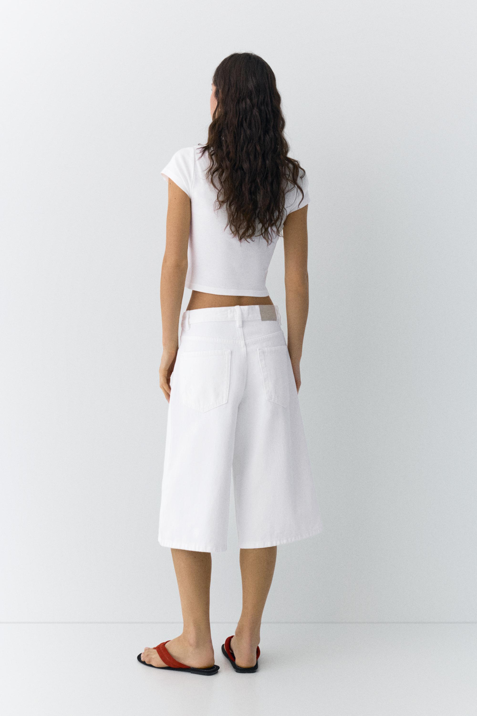 Düşük bel denim şort - Görsel 92