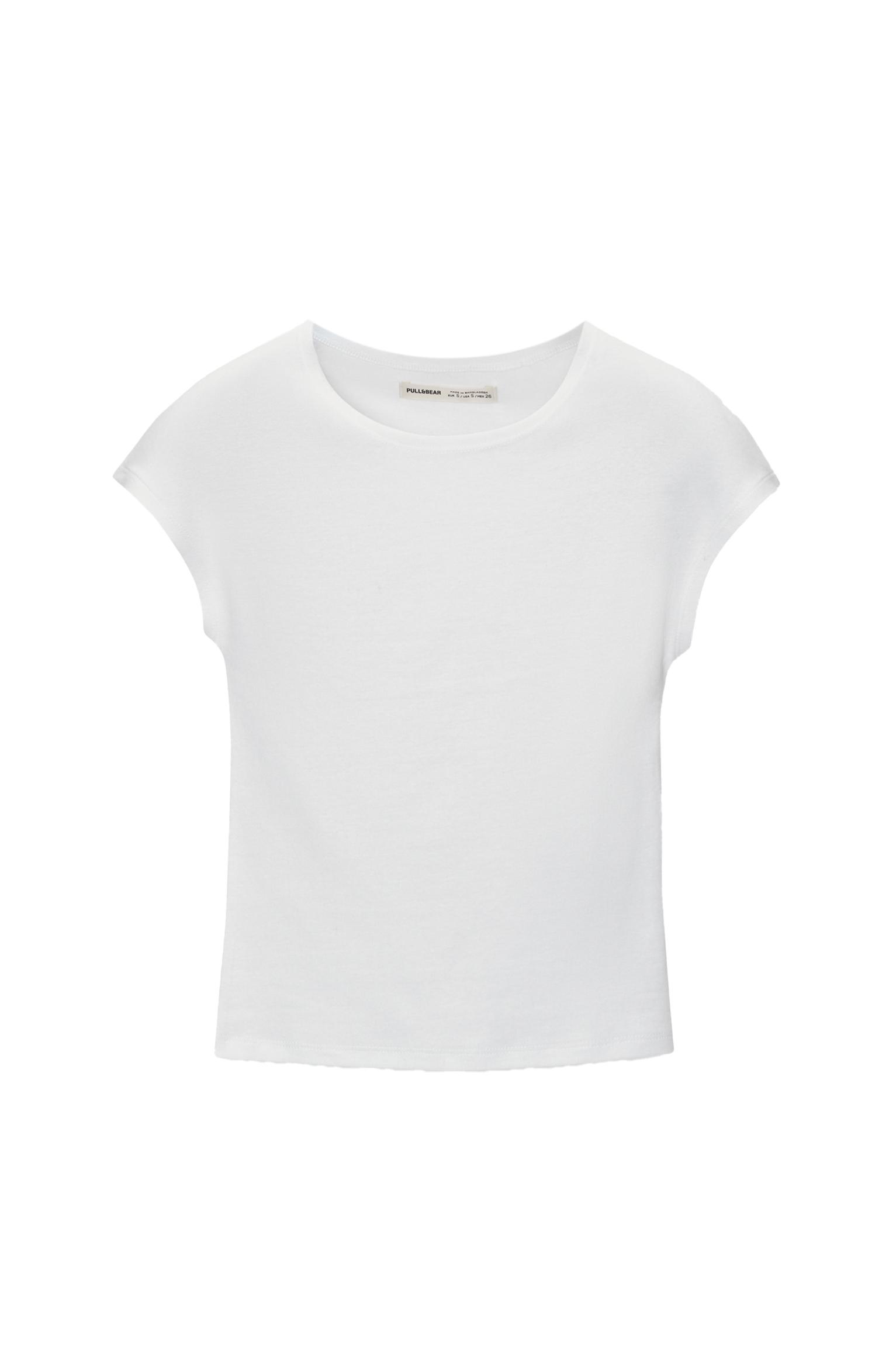 Dar Kesim Kısa Kollu Tişört - Görsel 3