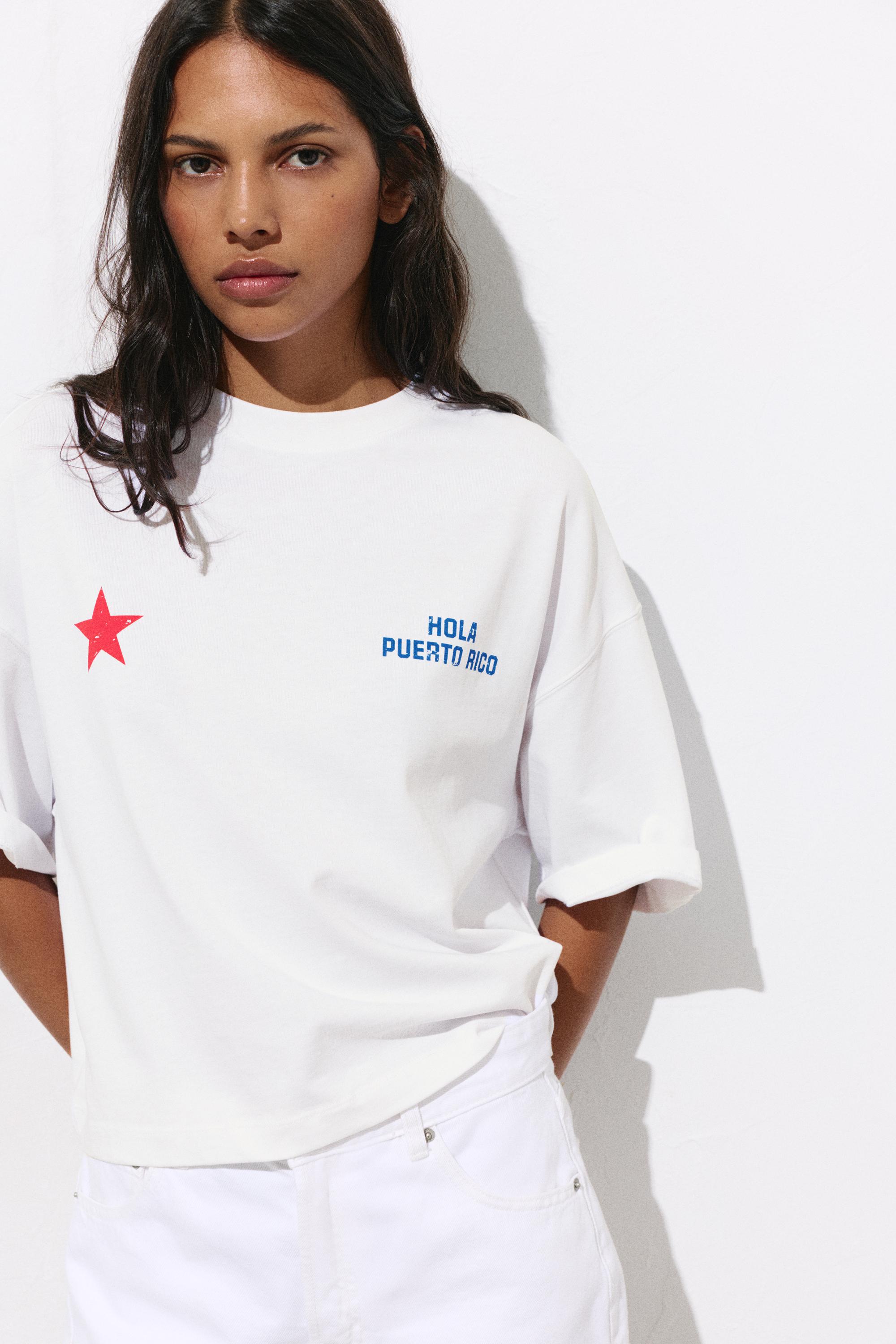 Puerto Rico graphic T-shirt — White