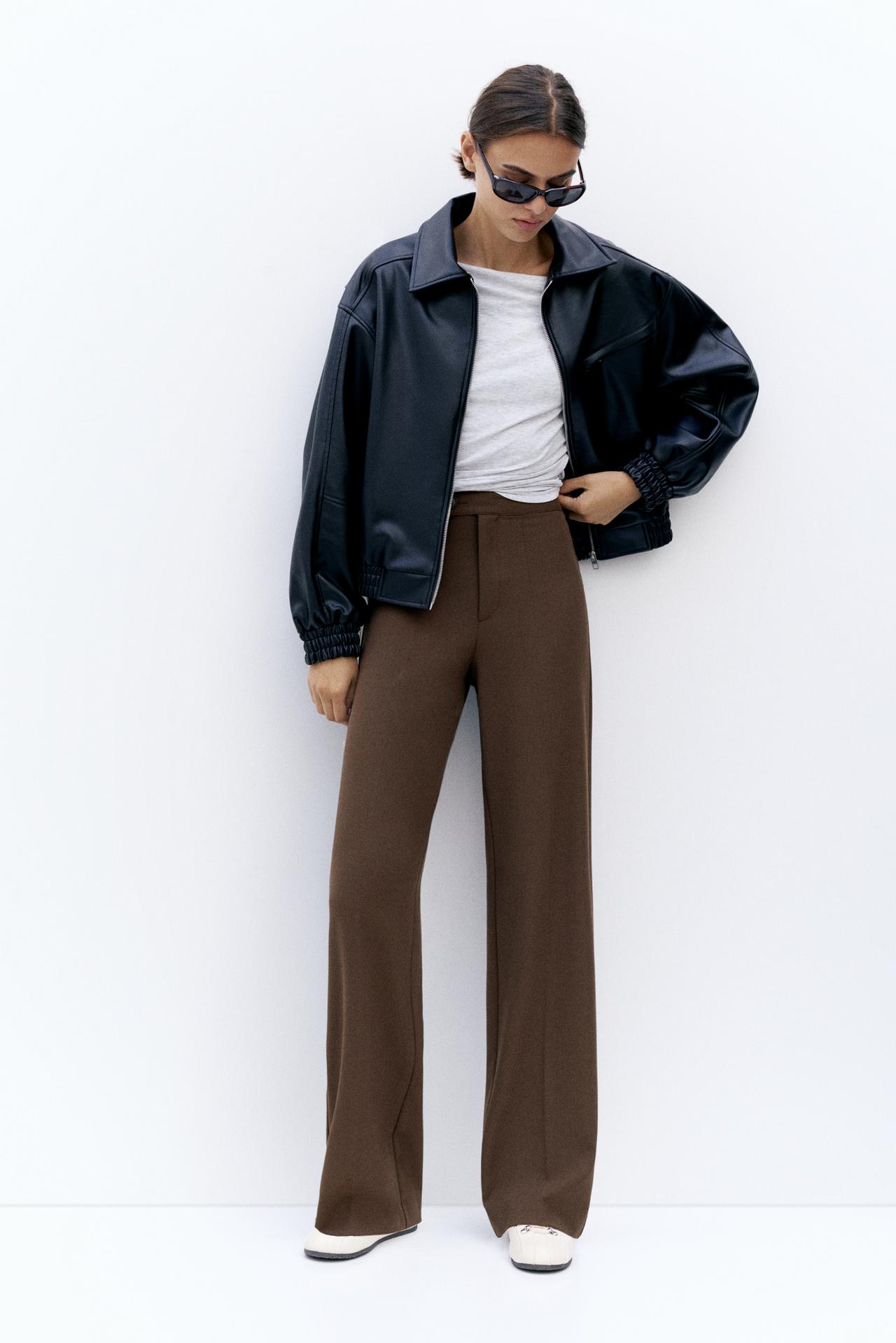 Darted smart trousers — Brown
