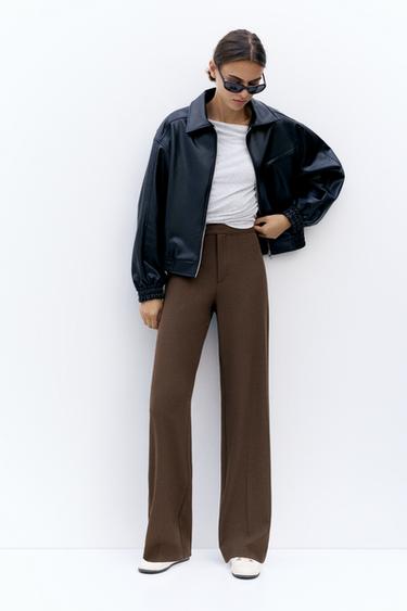 Darted smart trousers — Brown 1