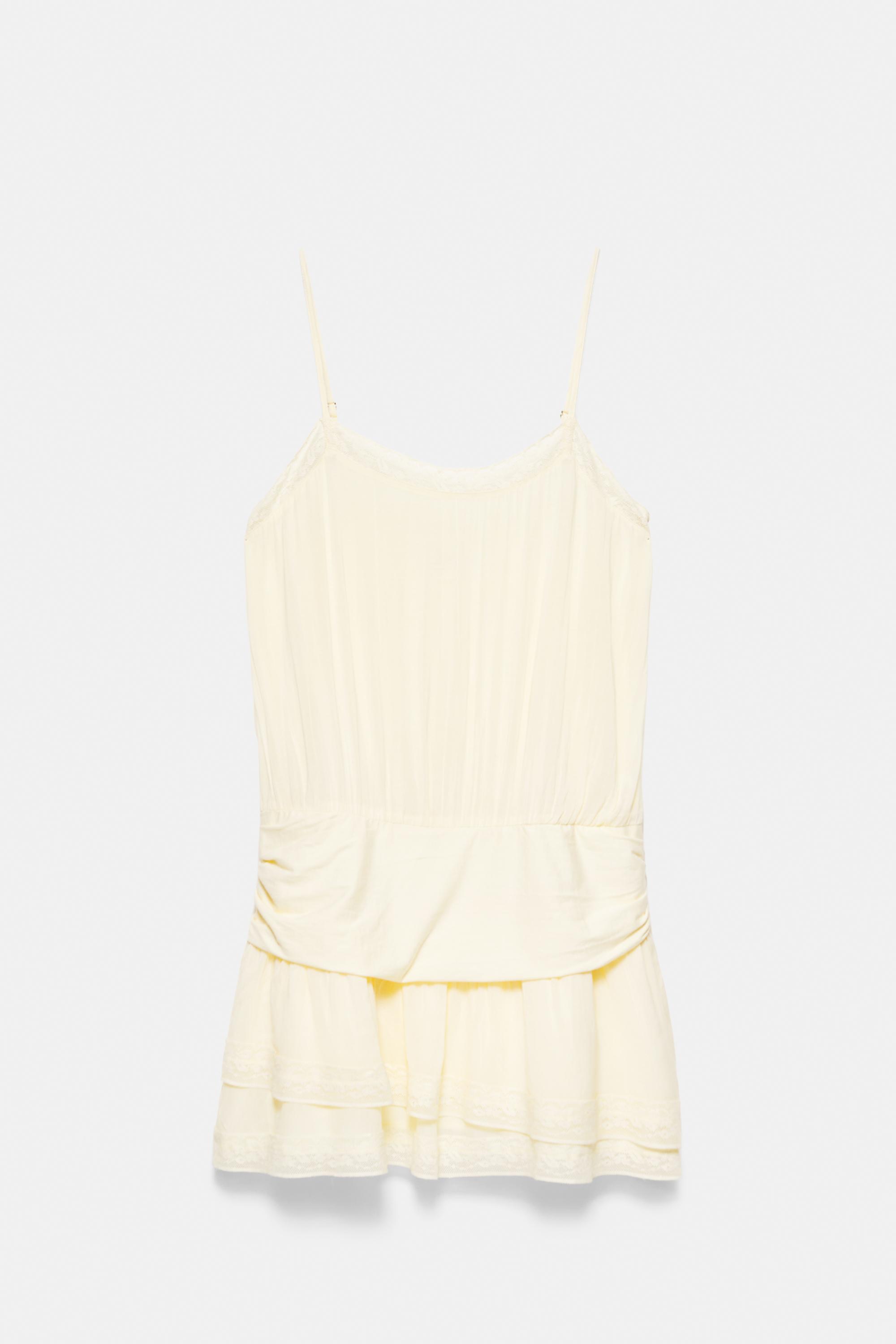 Short slip dress — Vanilla