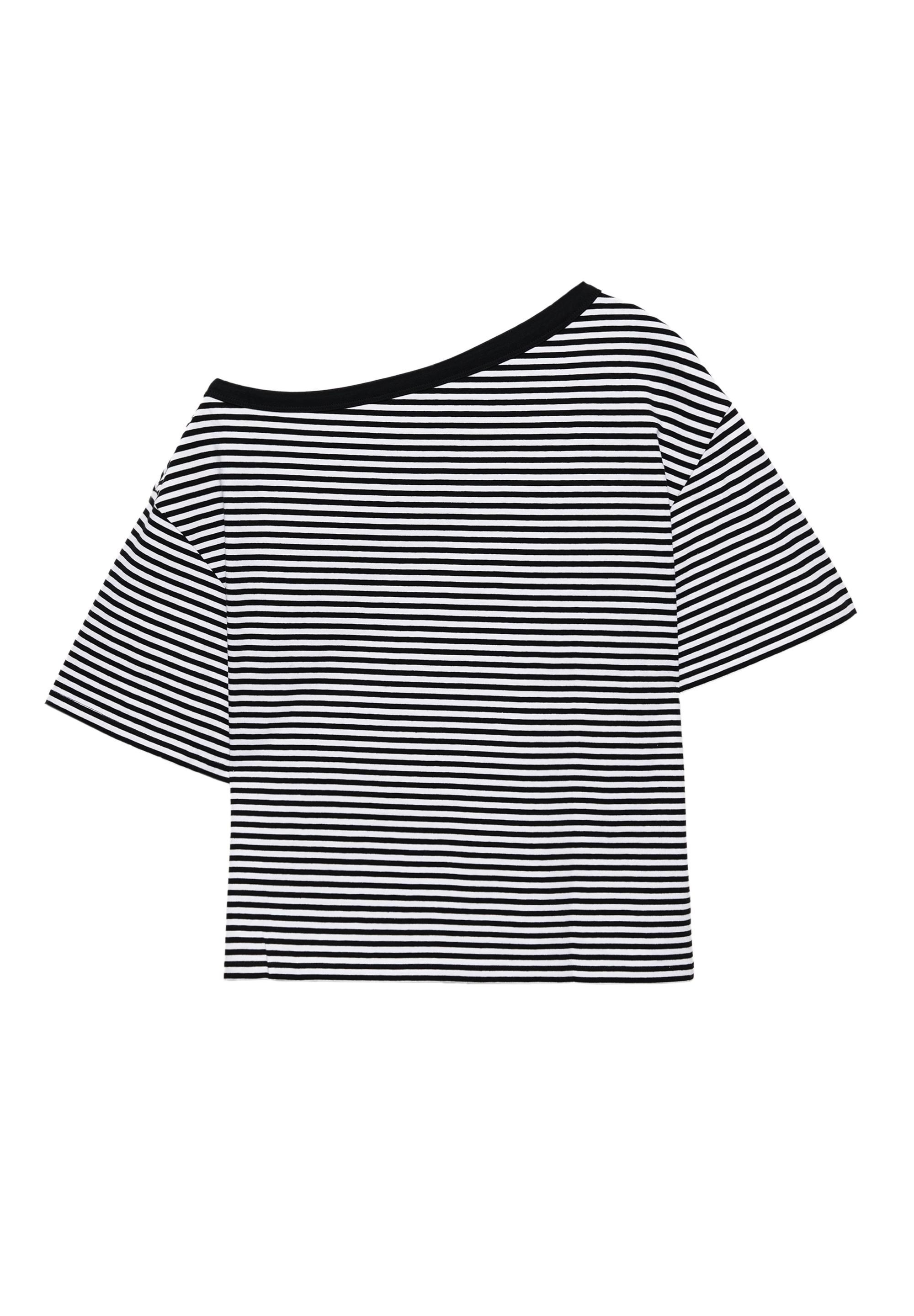 Asimetrik kısa kollu t-shirt - Görsel 28