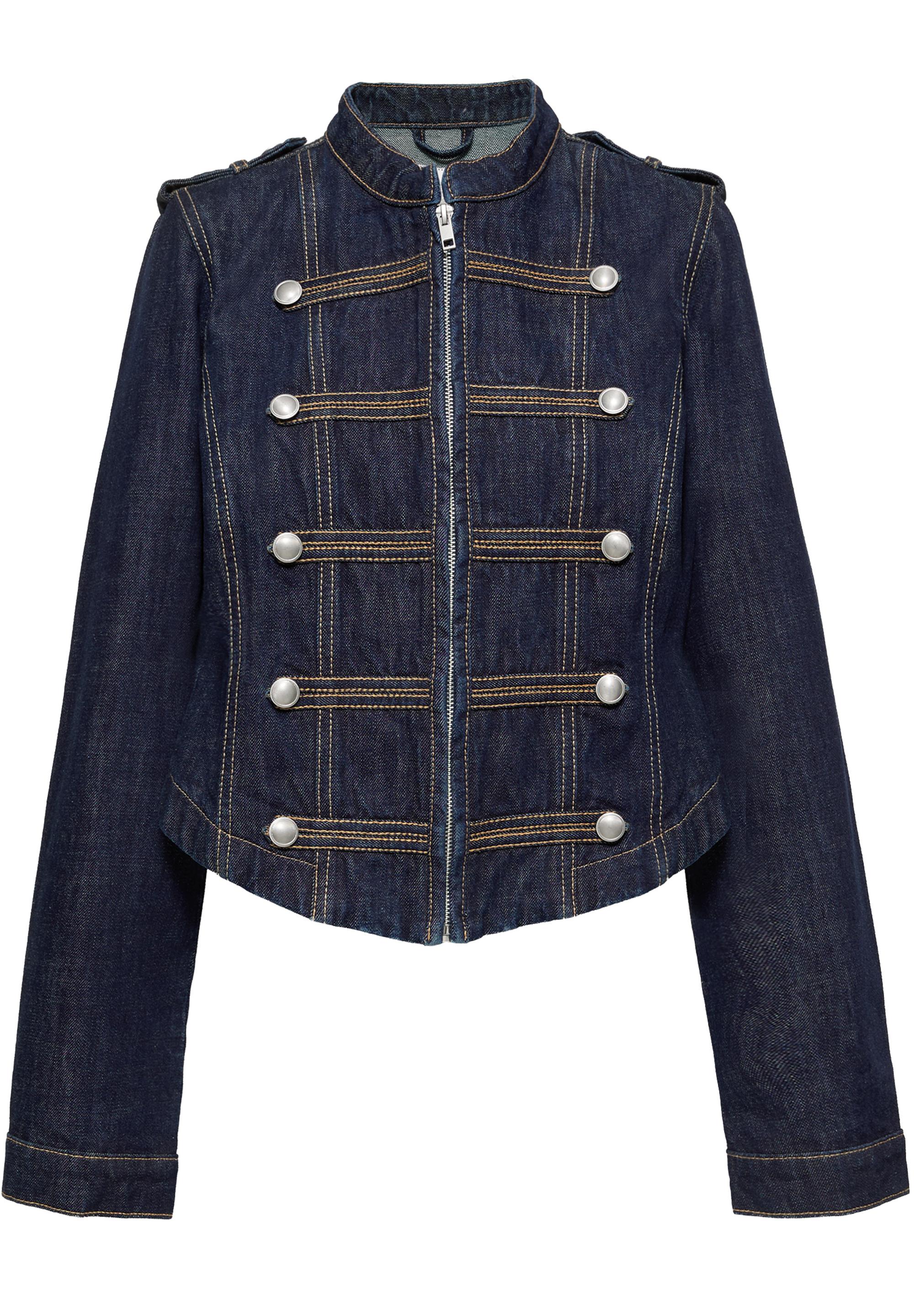 Denim jacket with toggle buttons — Navy