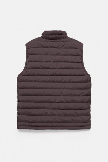 Quilted gilet — Dark brown 8