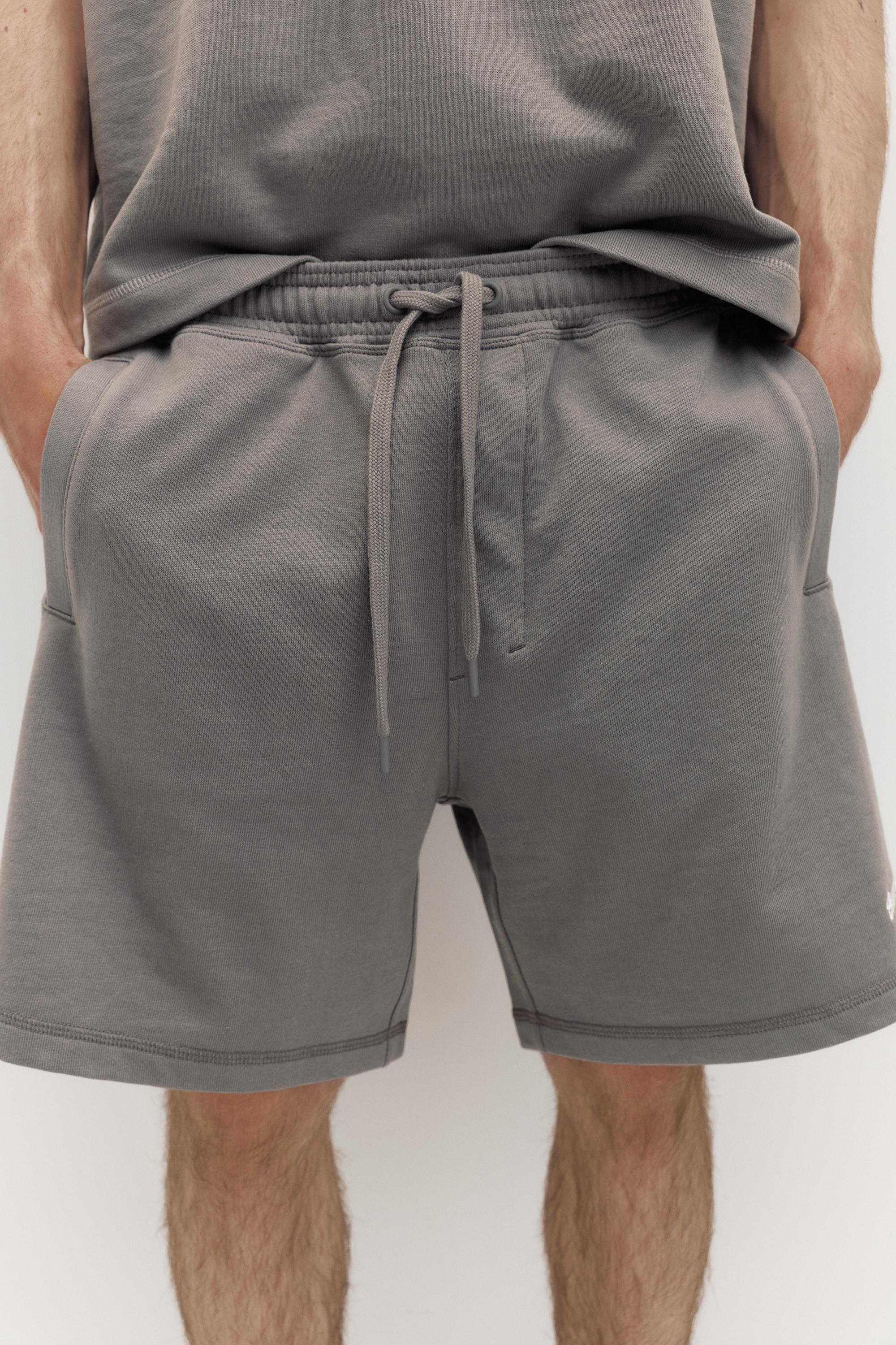 Logolu jogger bermuda şort - Görsel 163