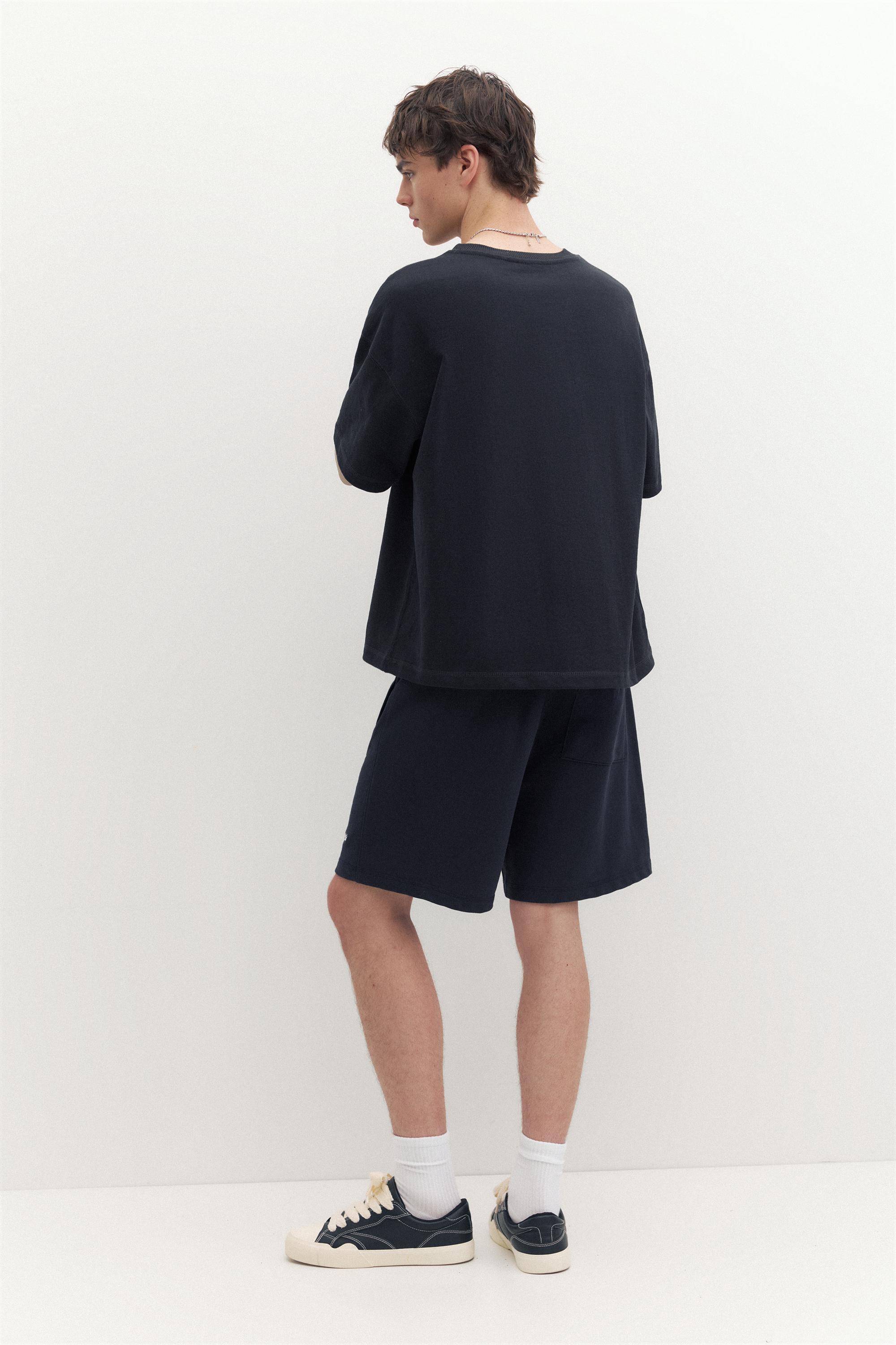 STWD jogger Bermuda shorts — Navy