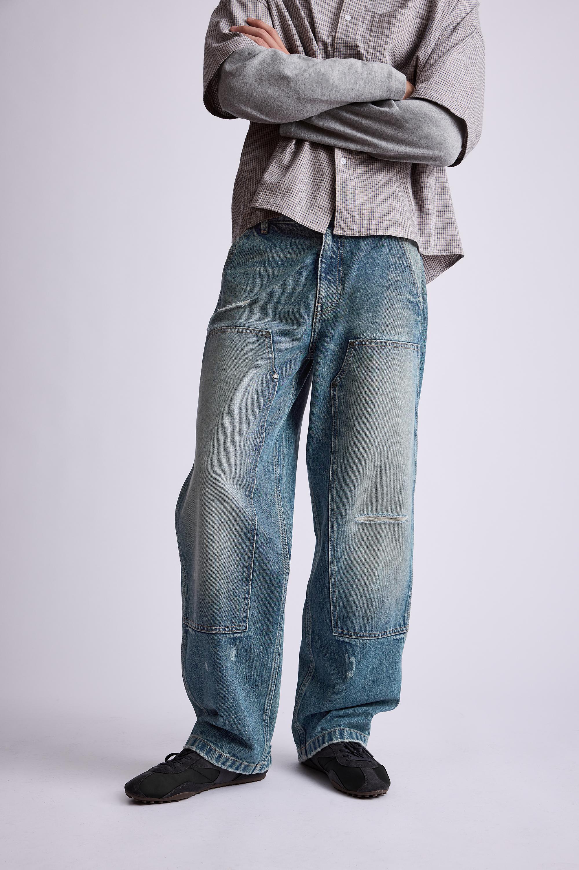 Baggy jeans — Medium blue