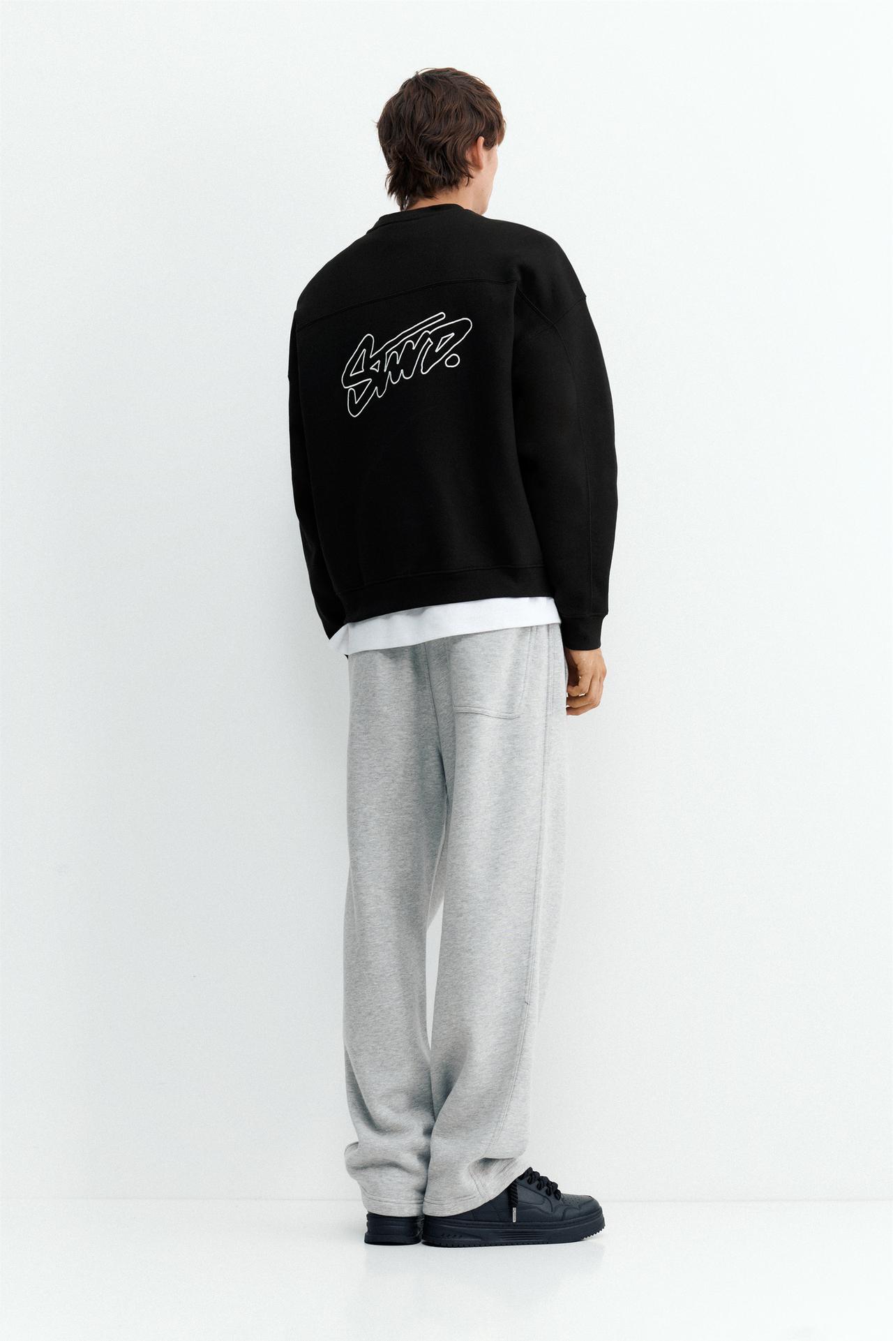 STWD boxy sweatshirt — Black